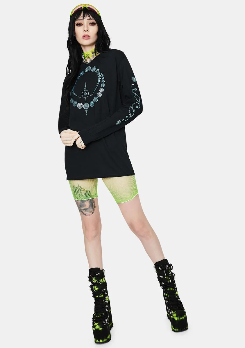 Orbital Rhinestone Long Sleeve - Image 3