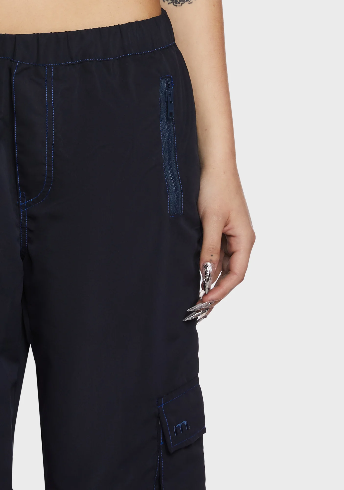 Oriells Cargo Trousers - Blue - Image 5
