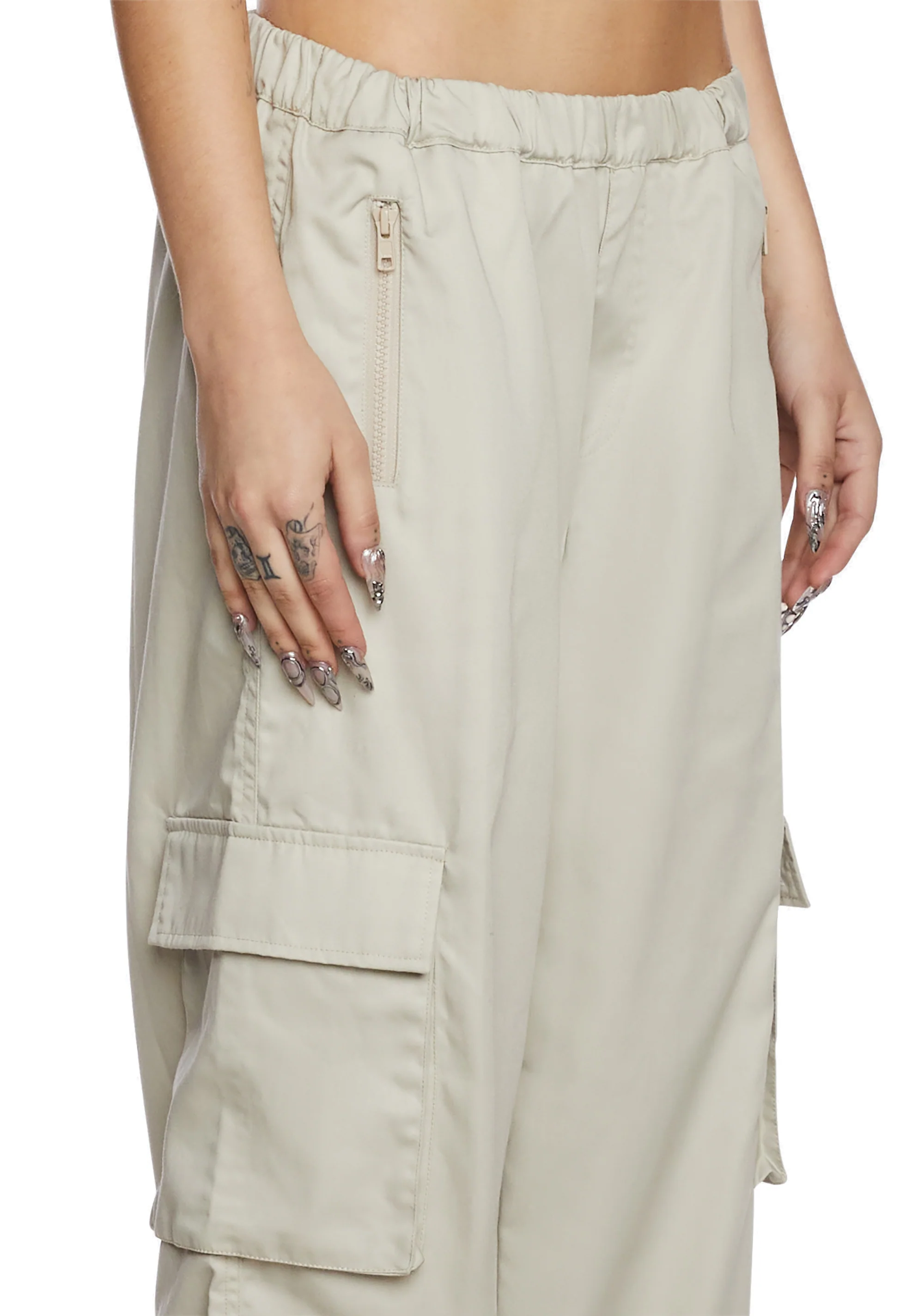 Oriells Cargo Trousers - Off White - Image 5