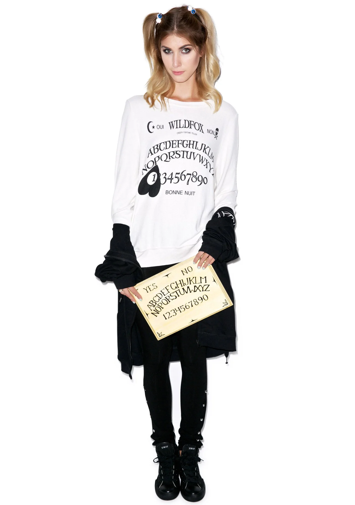 Ouija Girl Baggy Beach Jumper - Light Purple - Image 7
