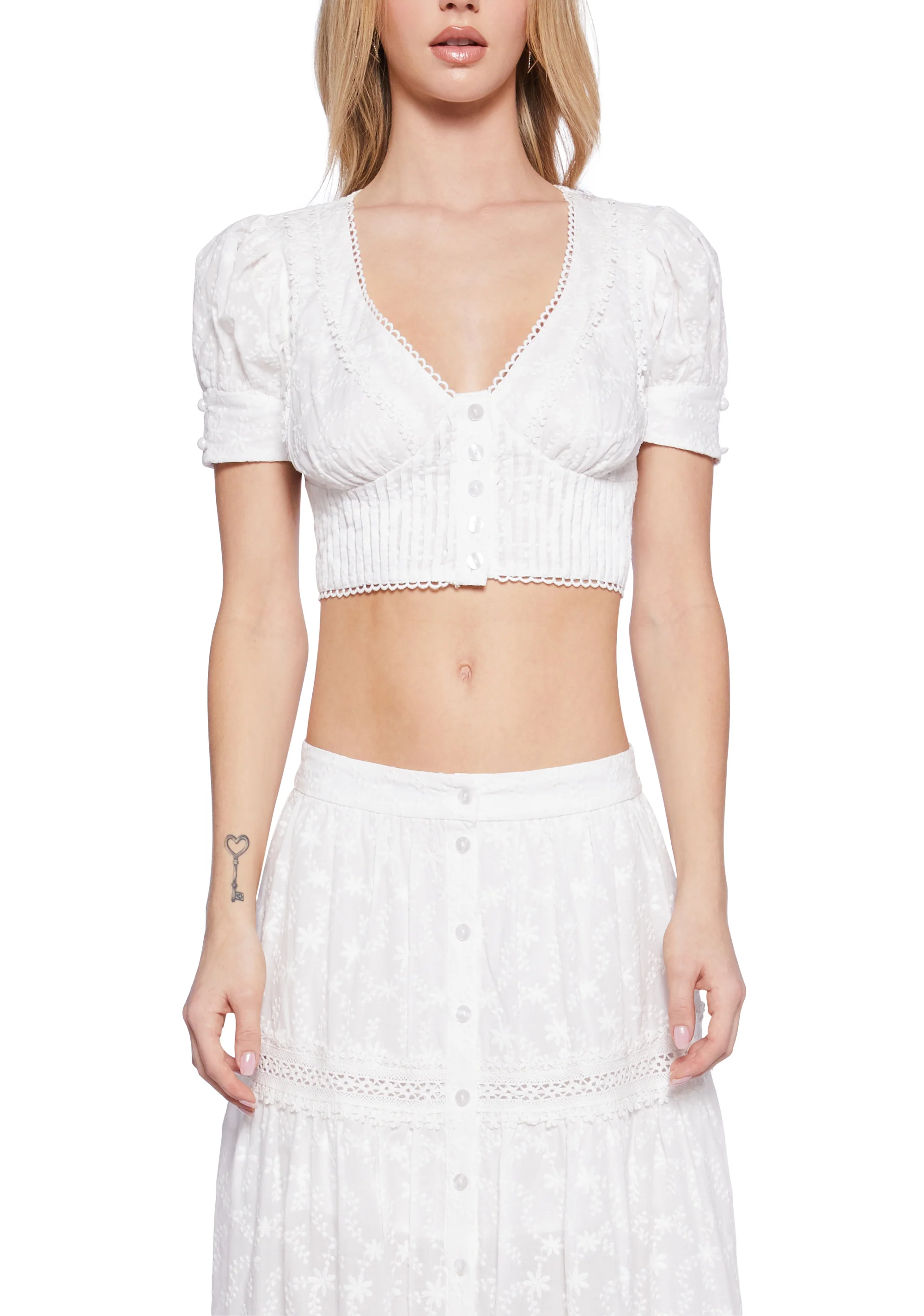 Our Love Song Short Sleeve Blouse - Image 5