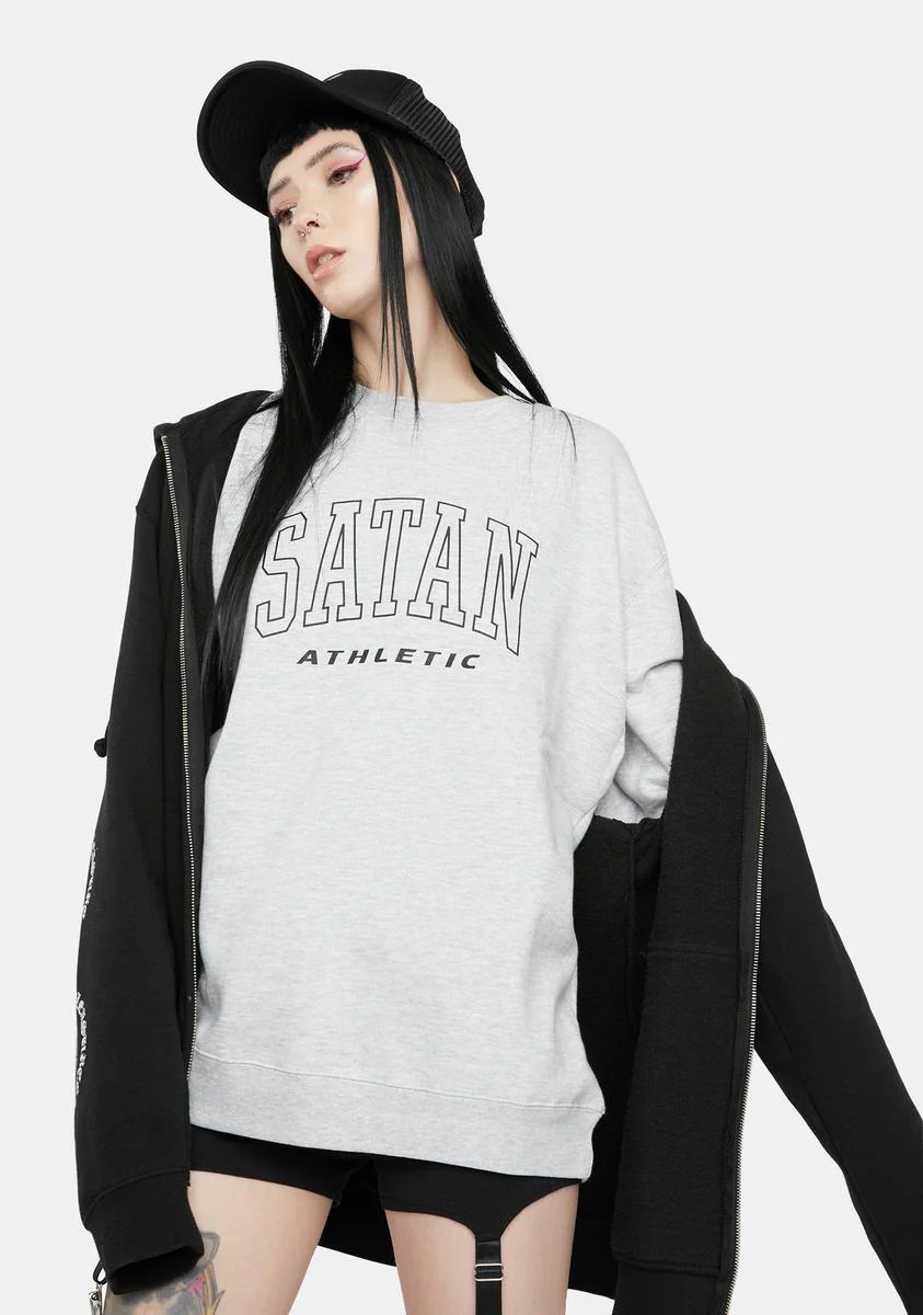 Outline Athletic Logo Sweatshirt - Image 2