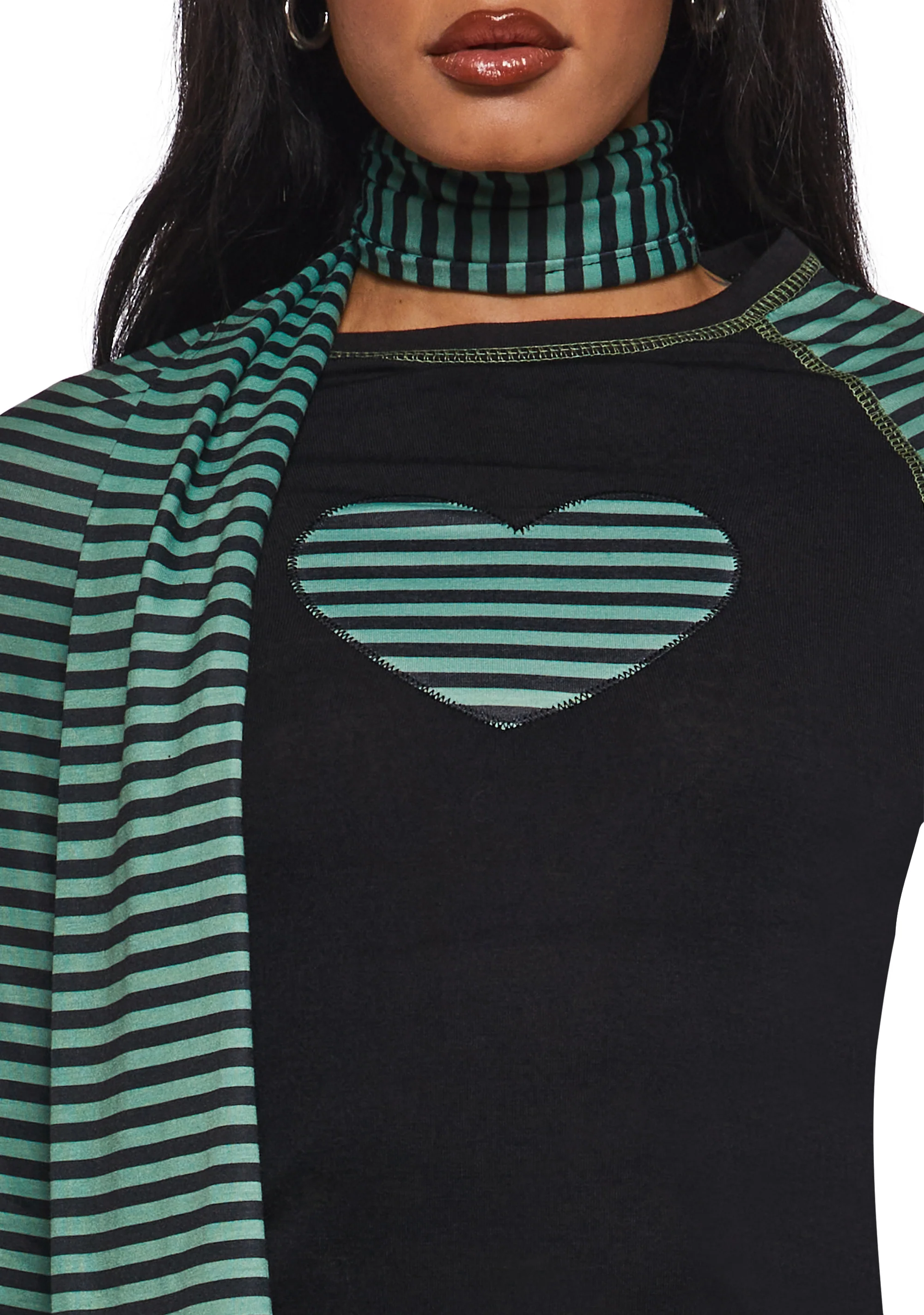 Outsiders Love Long Sleeve Tee And Scarf Set - Image 5