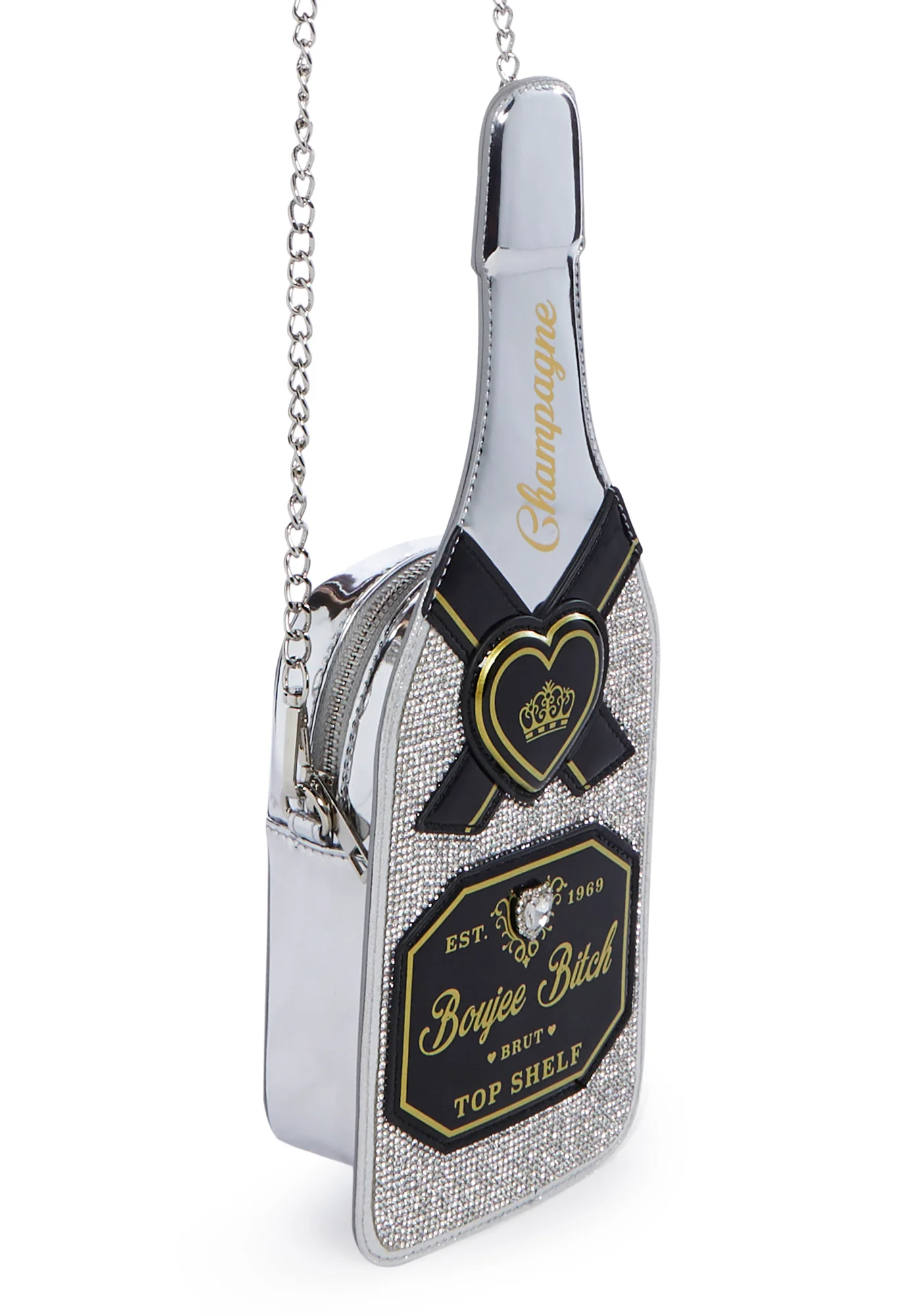 Over The Limit Champagne Bag - Silver - Image 2