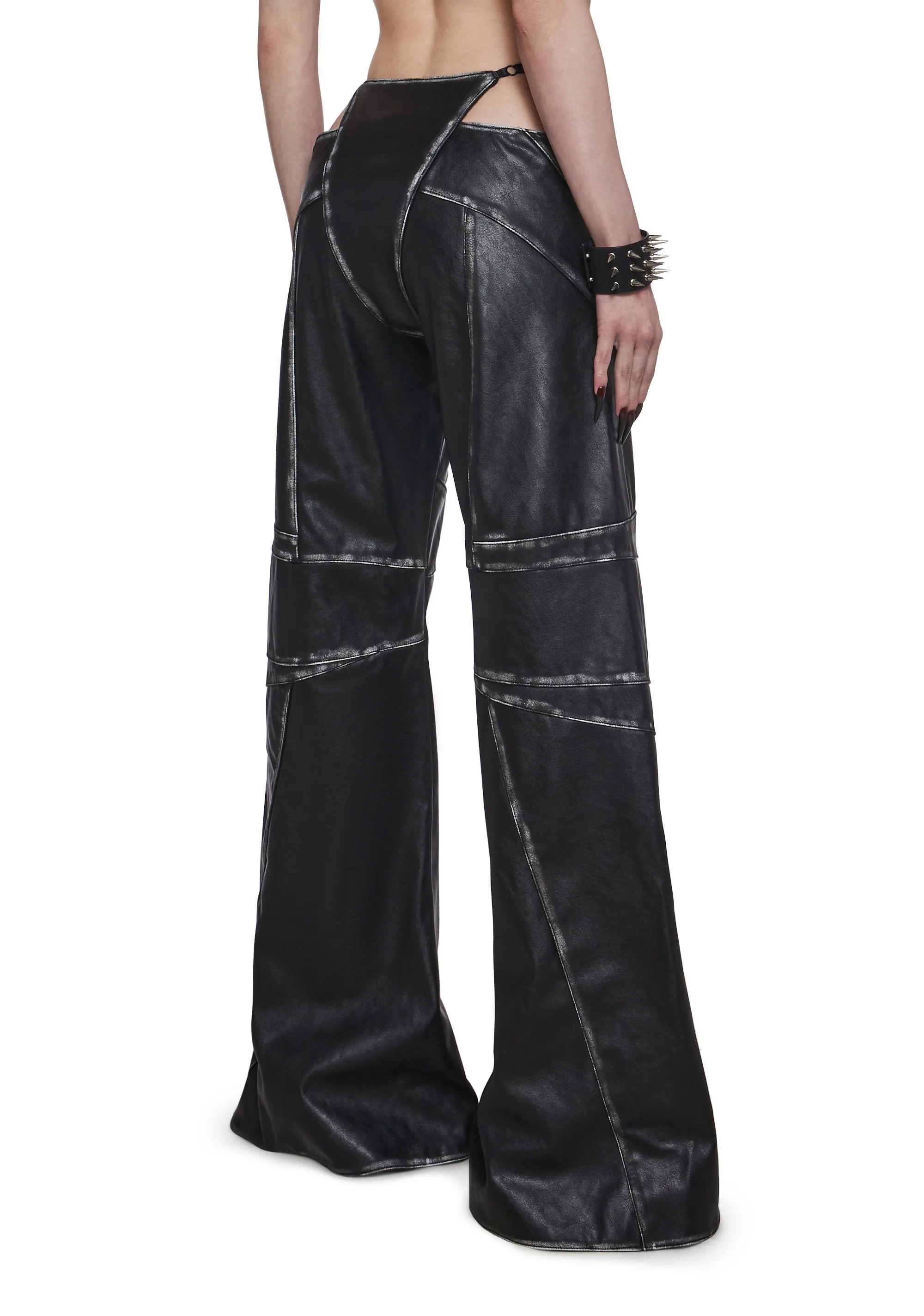Oversize Thong Pants Black Washed - Image 4