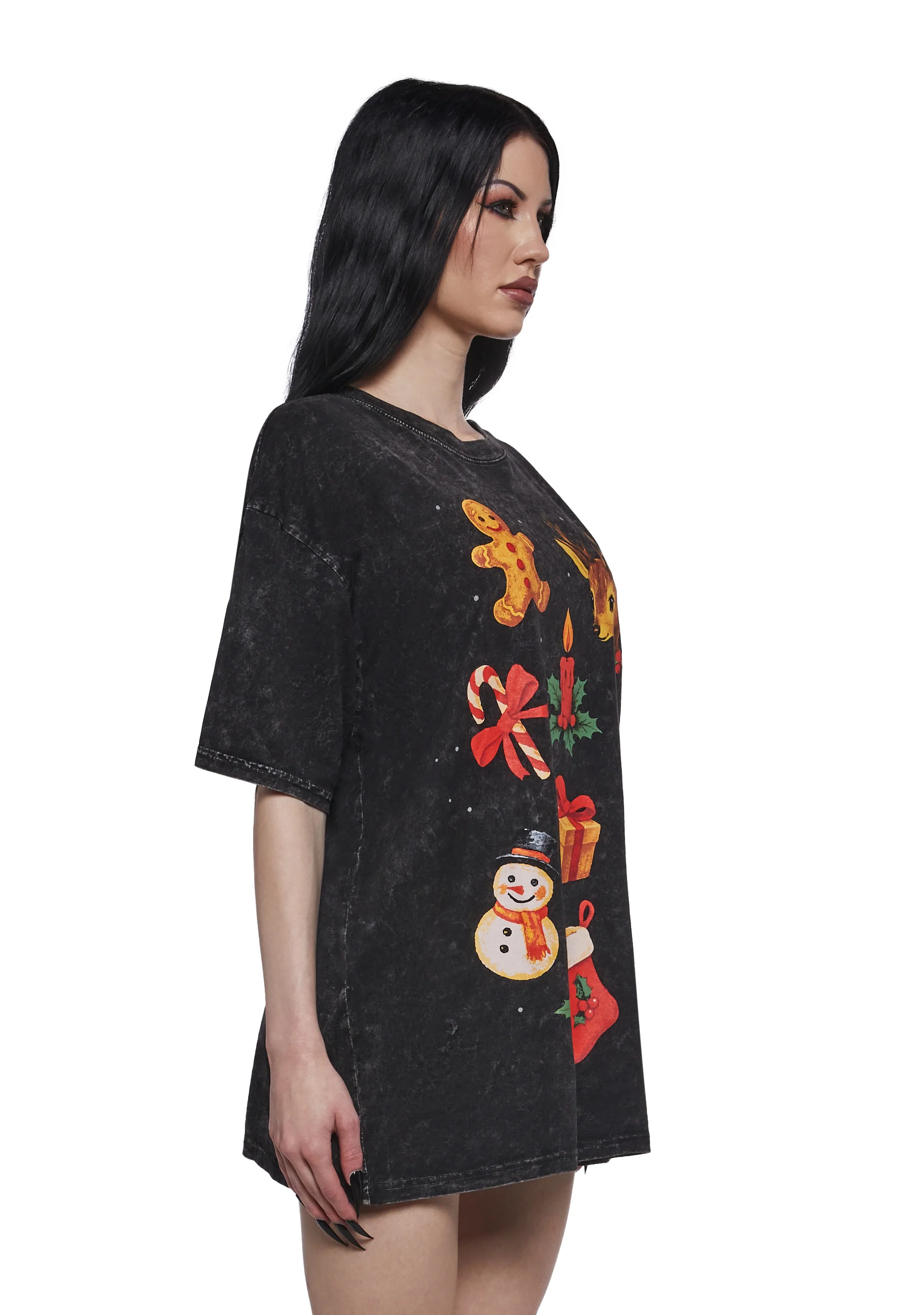 Holiday Wish List Oversized Tee - Image 3
