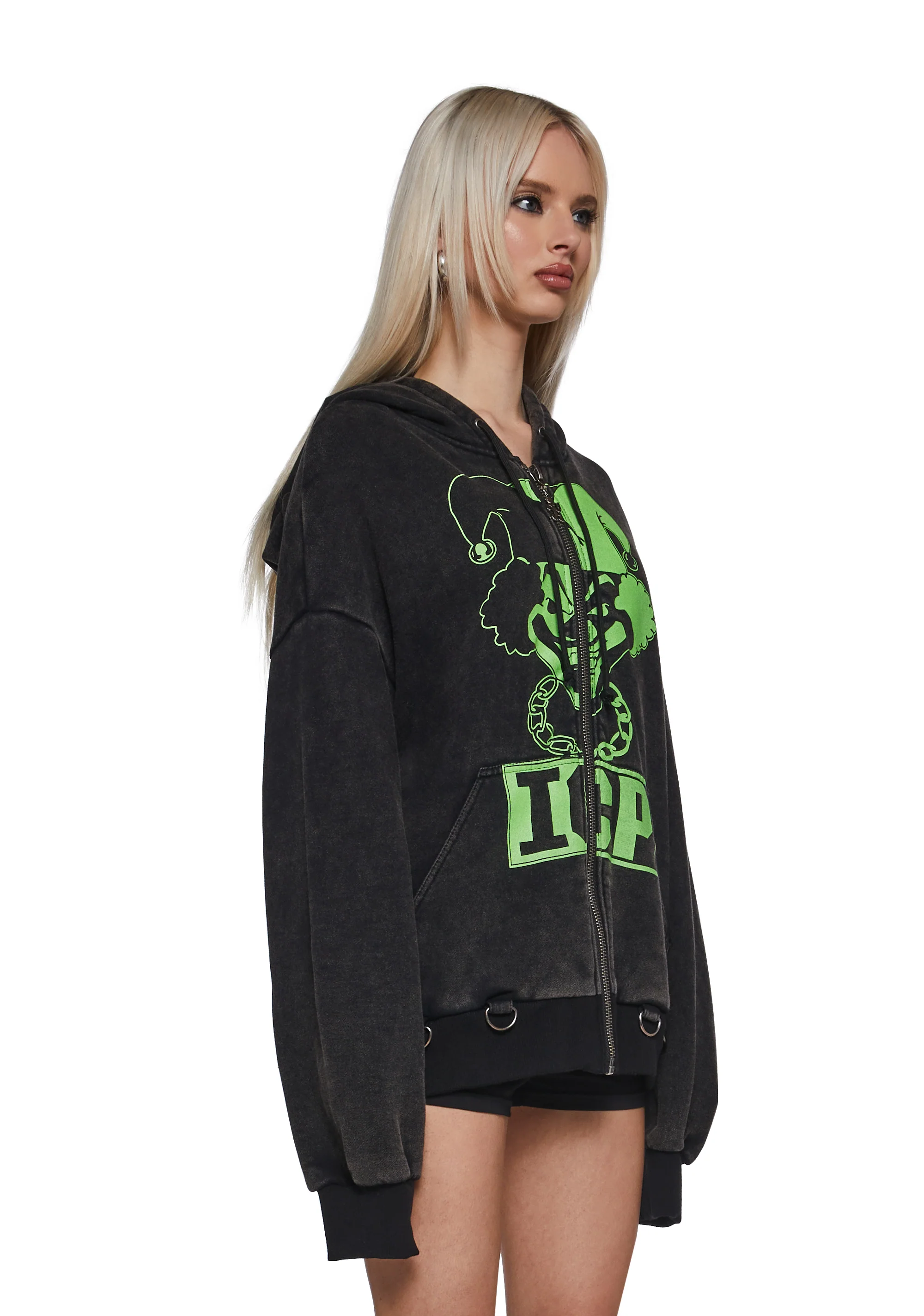 Glow In The Dark Juggla Washed Hoodie - Image 3