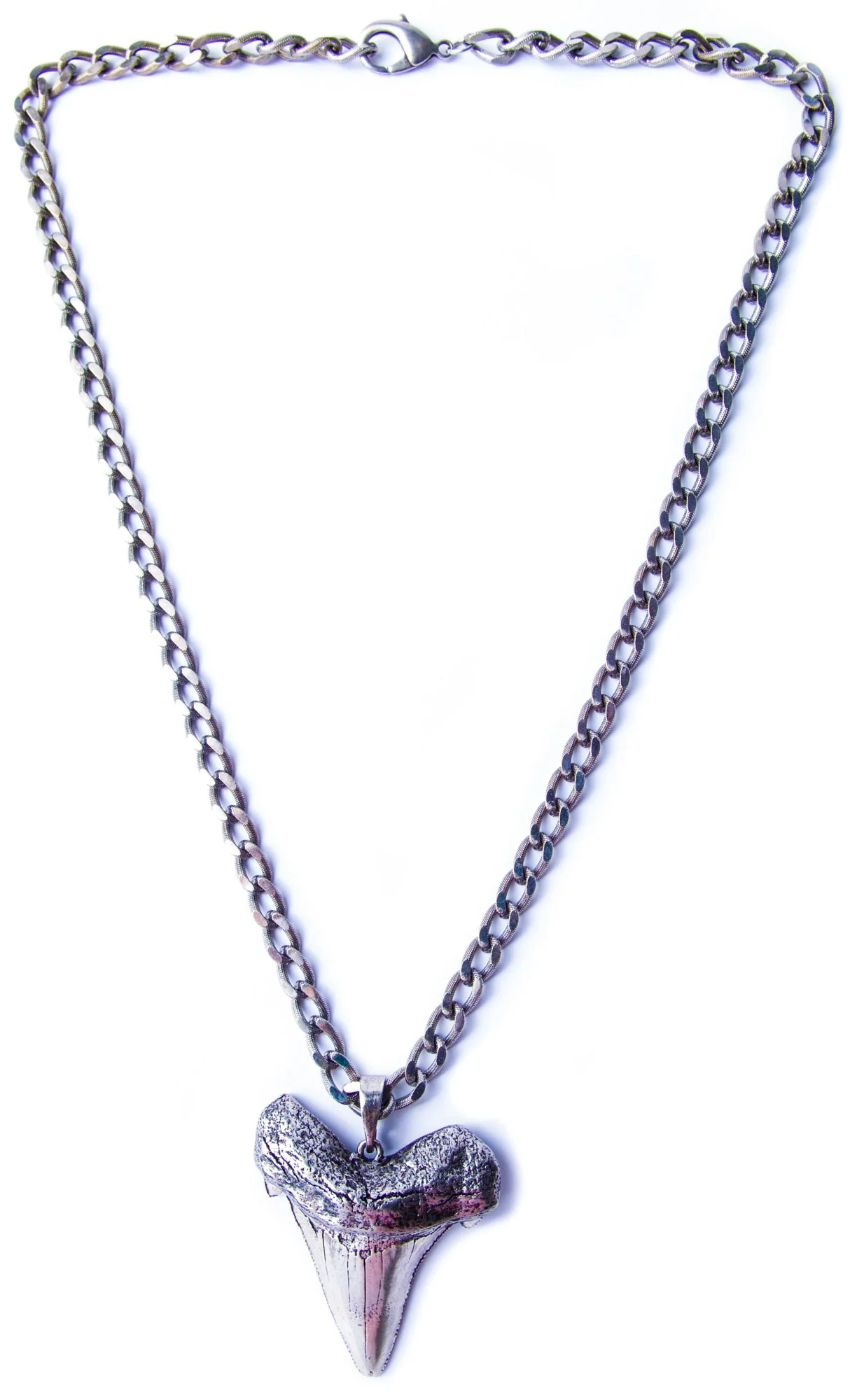 Oversized Shark Tooth Necklace - Gold - Image 2