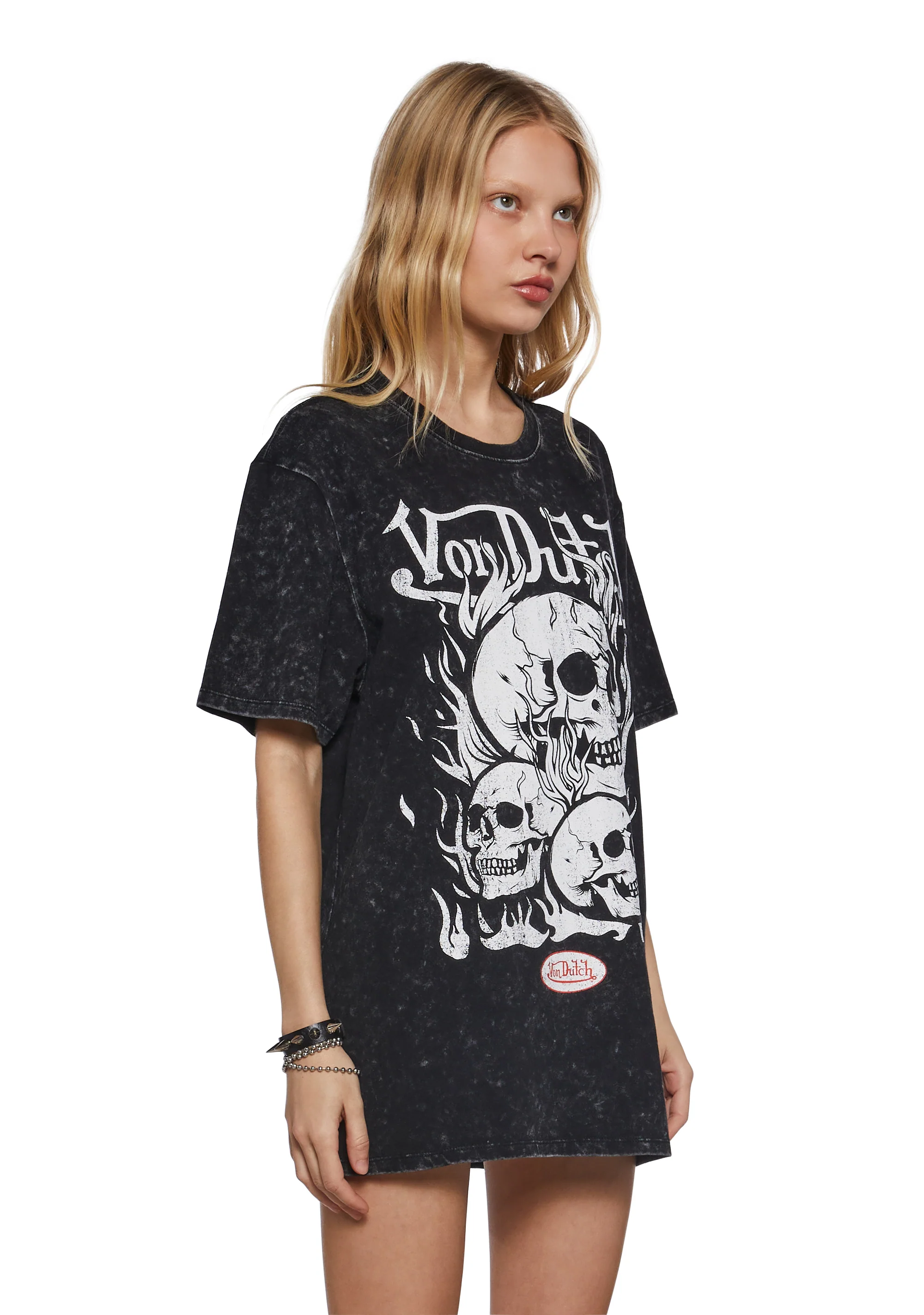 Skull Graphic Oversized Tee - Image 3