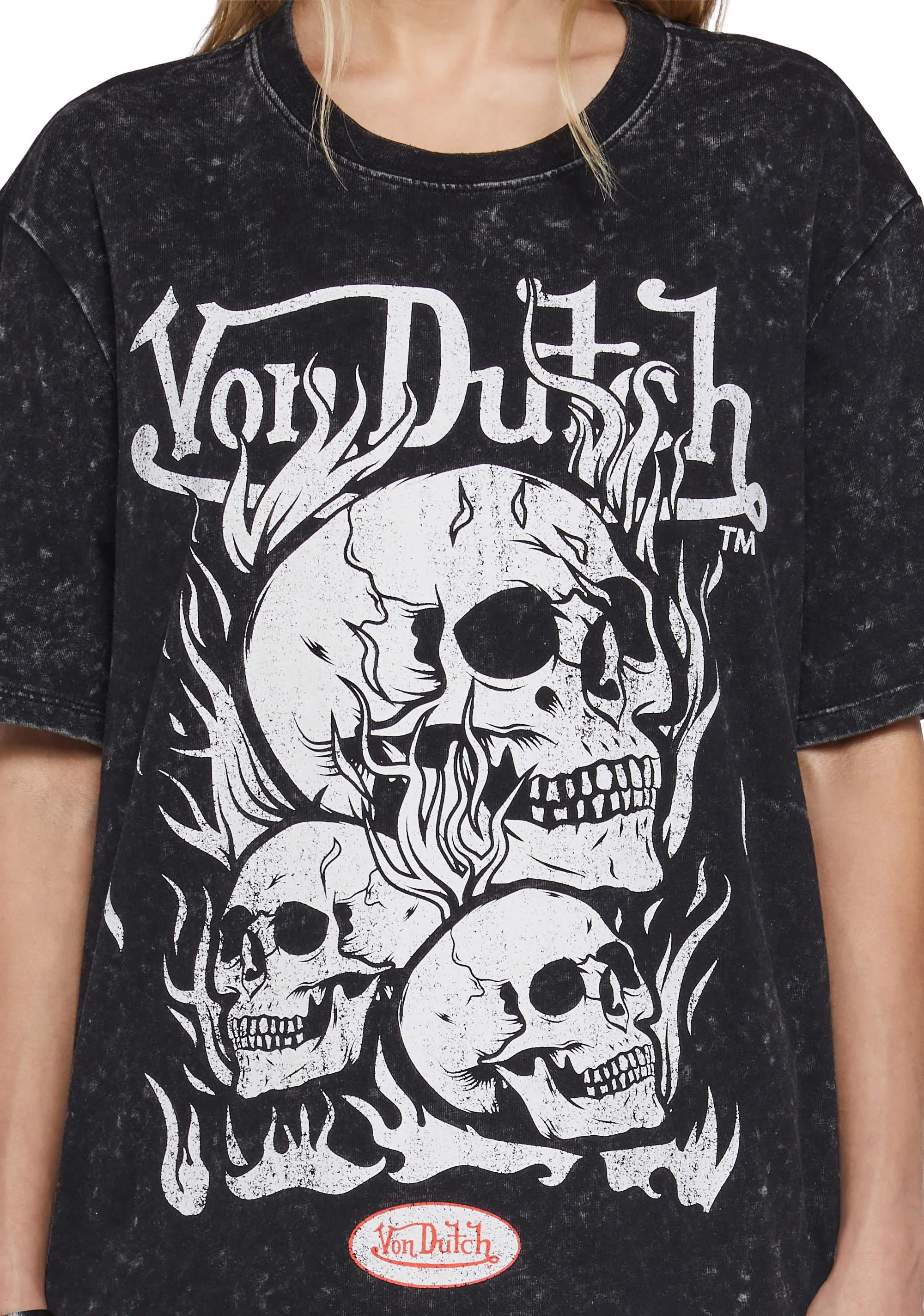 Skull Graphic Oversized Tee - Image 5