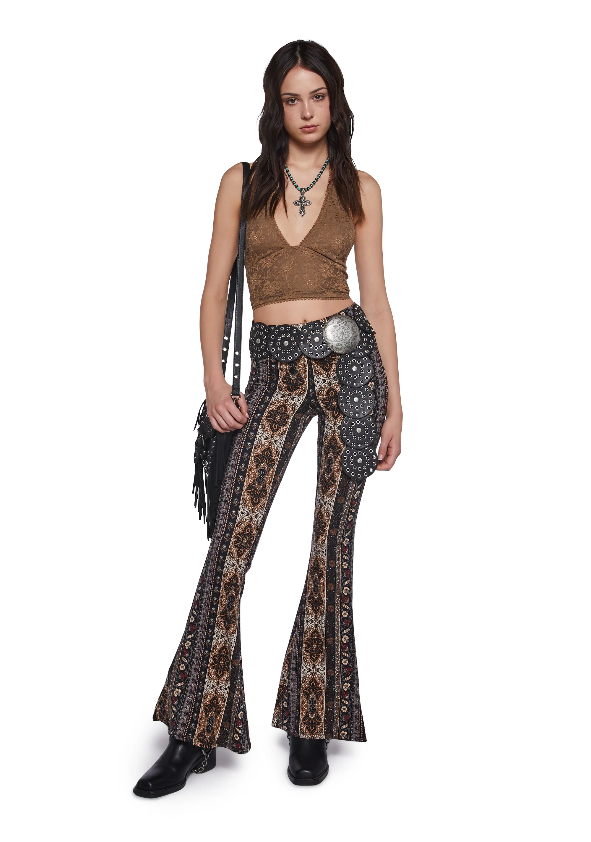 Boho Chic Paisley Pants - Image 2