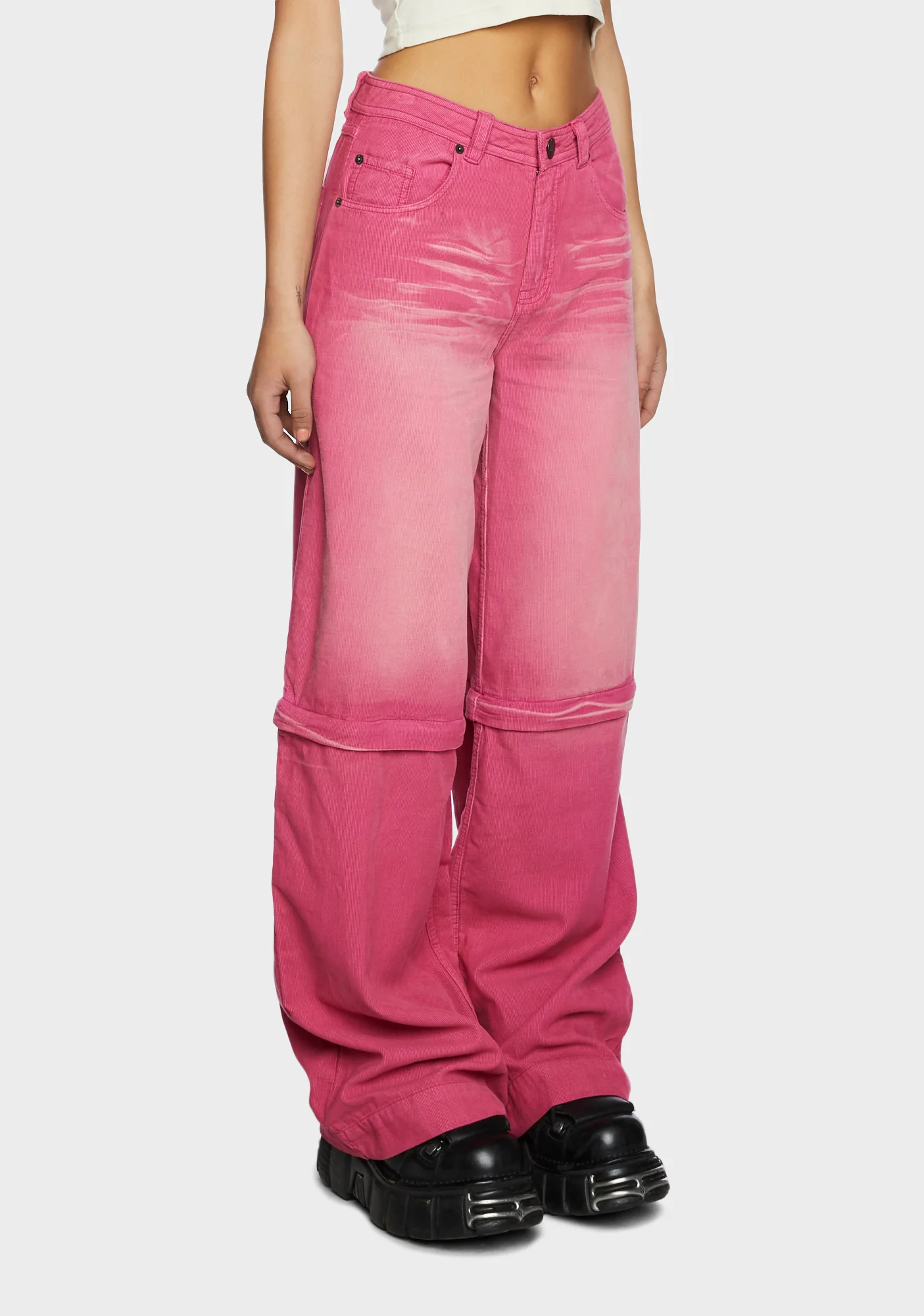 Paradise Cord Zip Cargo Pants - Image 3