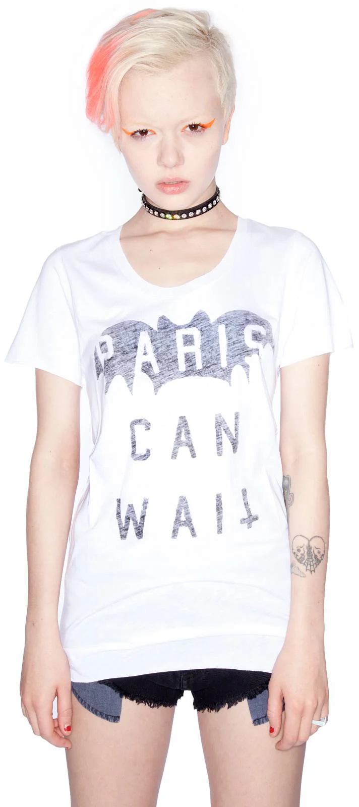 Paris Can Wait Tee - White - Image 10