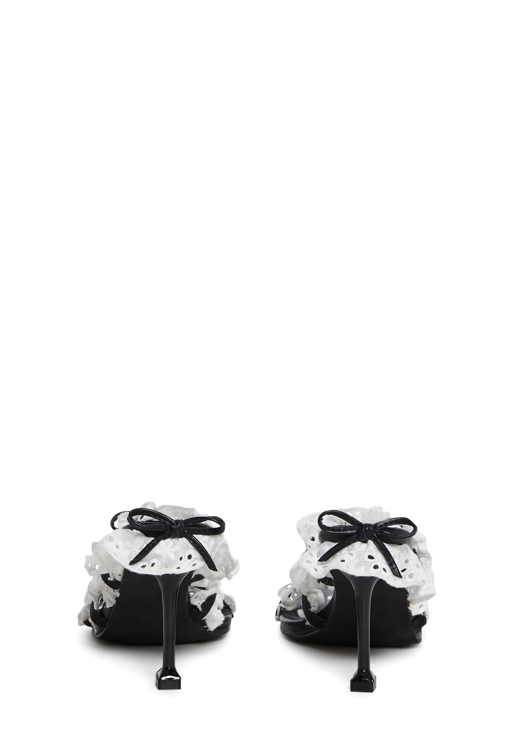 Paris Dreams Leg Warmer Heels - White - Image 8