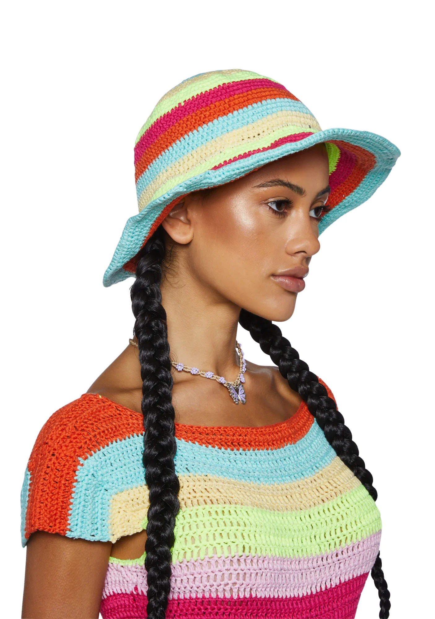 Parklife Crochet Bucket Hat - Image 2