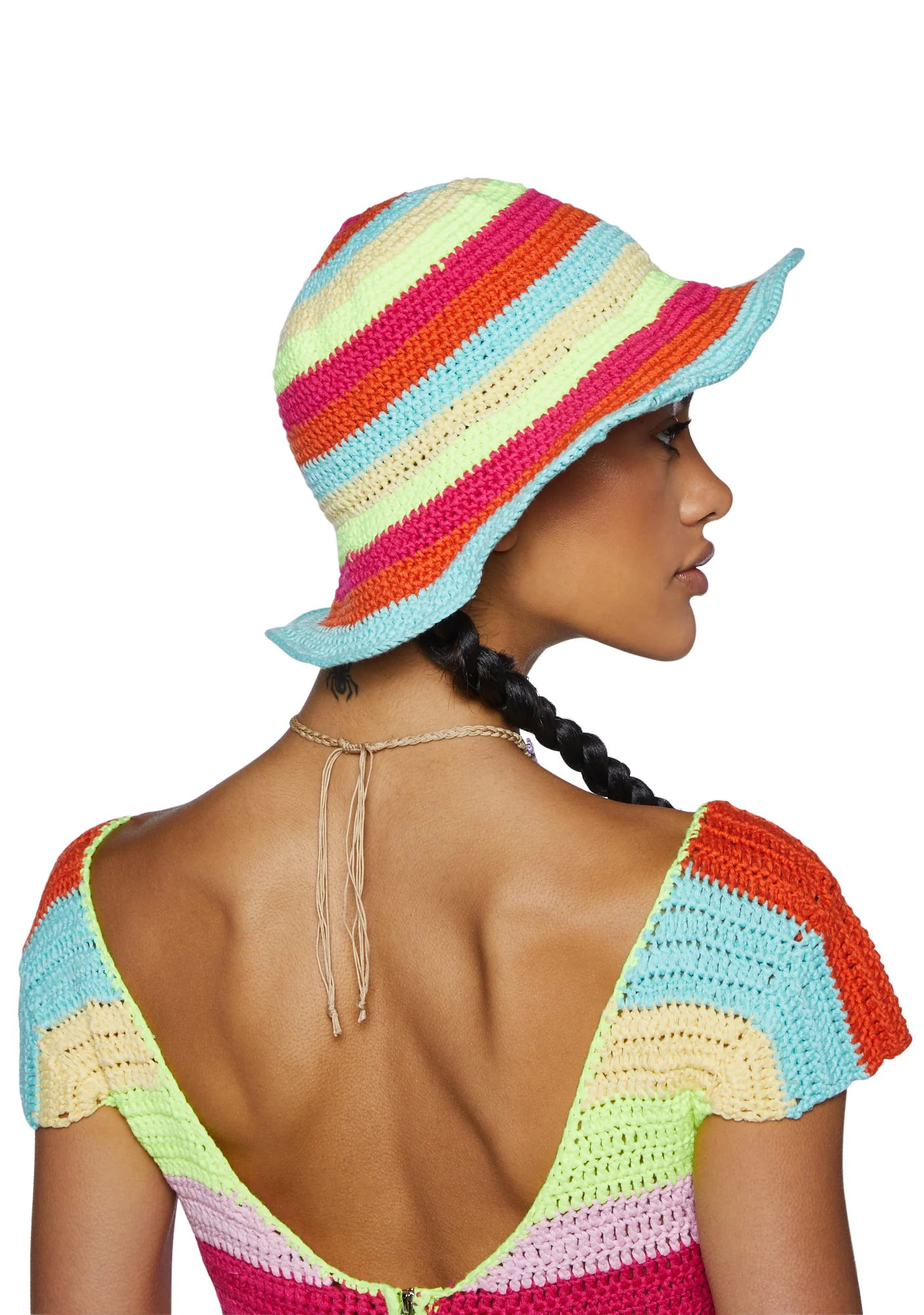 Parklife Crochet Bucket Hat - Image 3