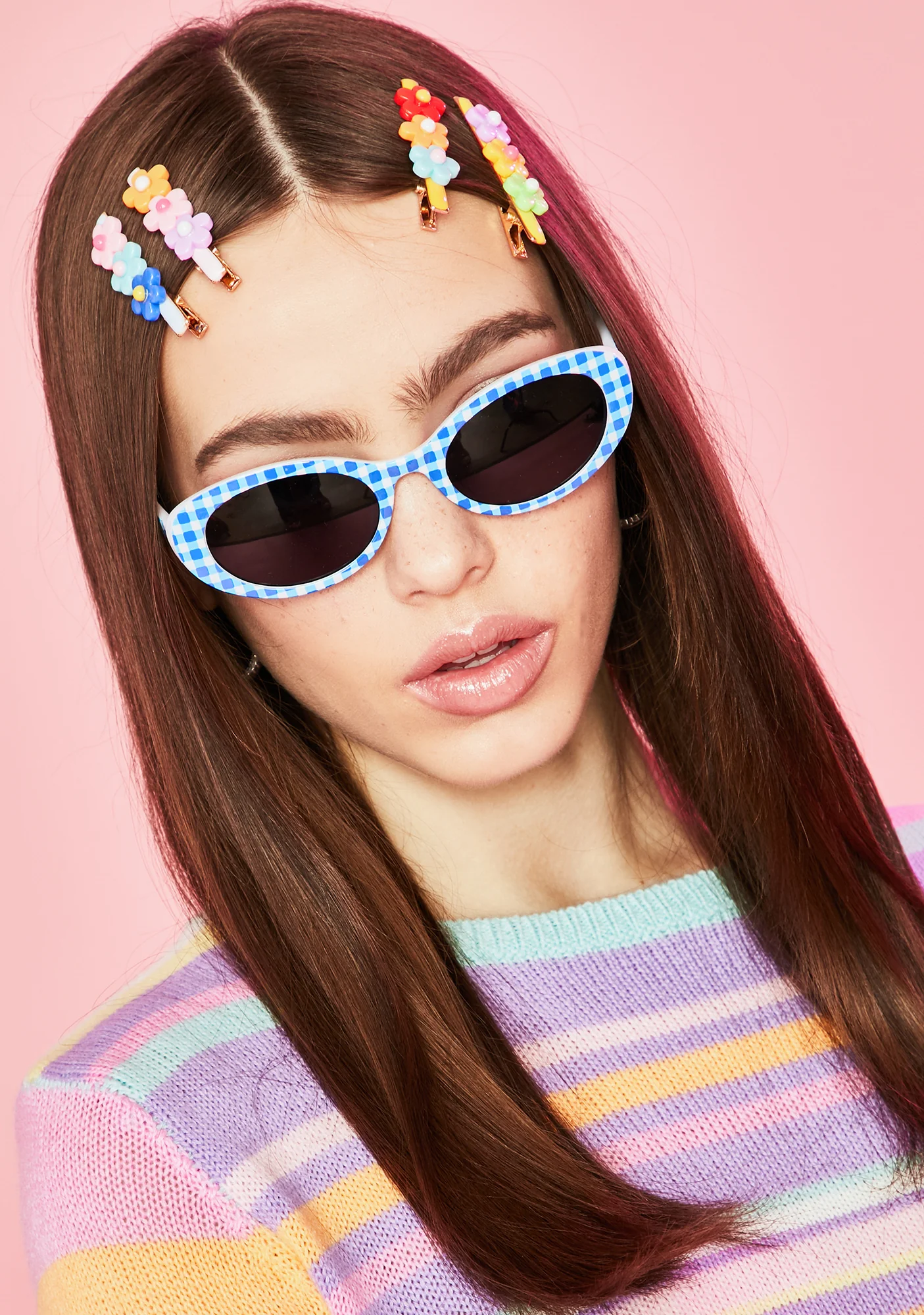 Party Platter Oval Sunglasses - Image 4