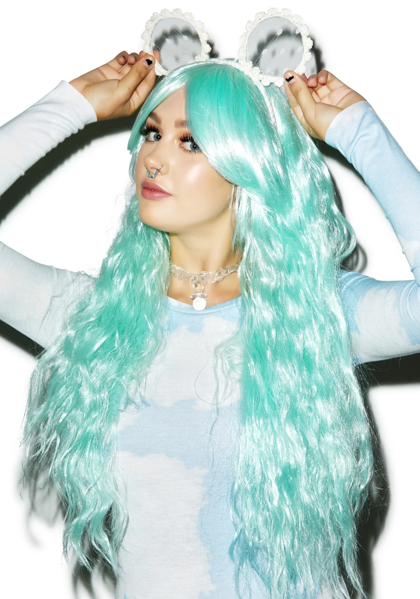 Pastel Baby Wavy Wig - Pink - Image 4
