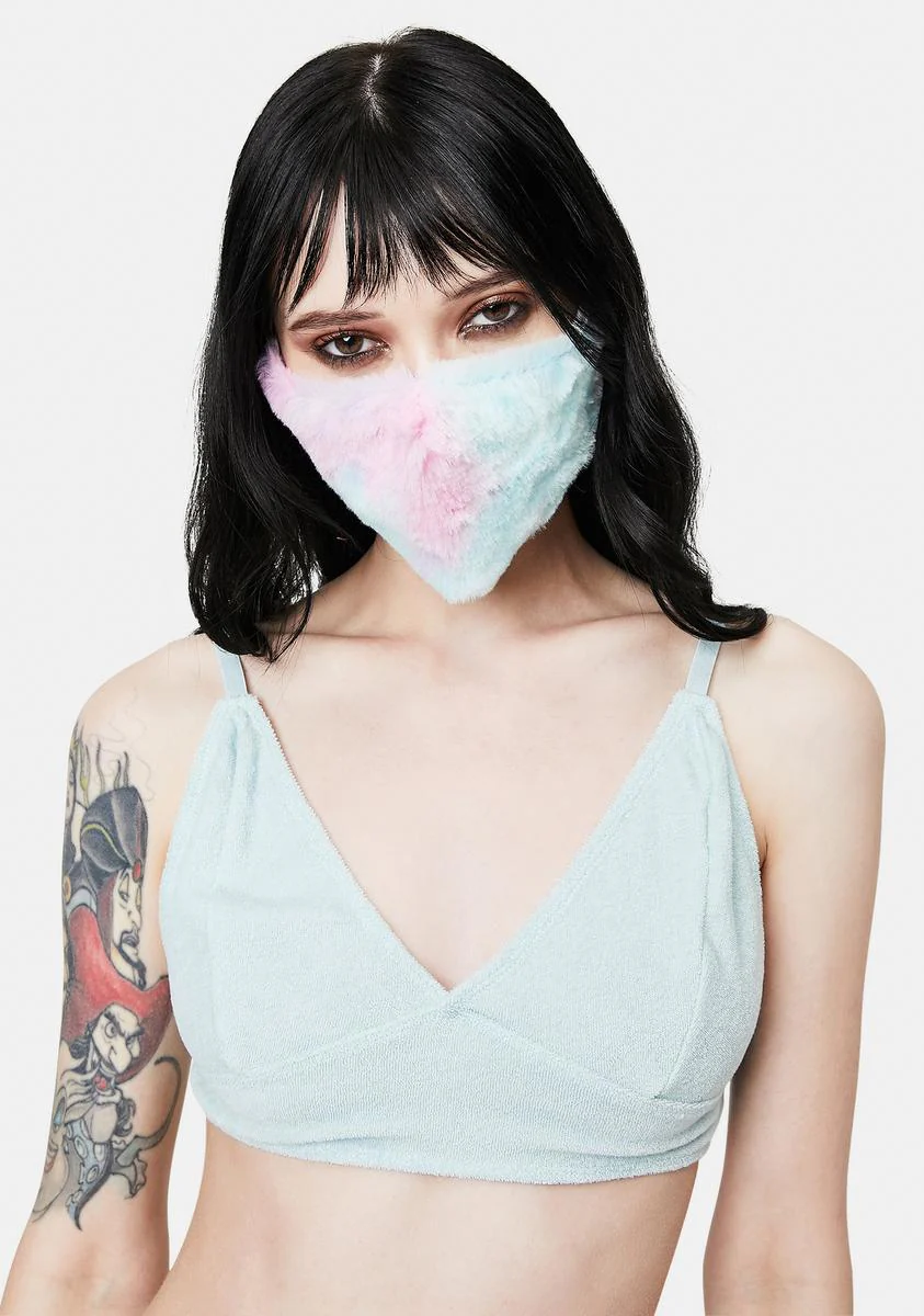 Pastel Cuddle Queen Fuzzy Face Mask - Image 2