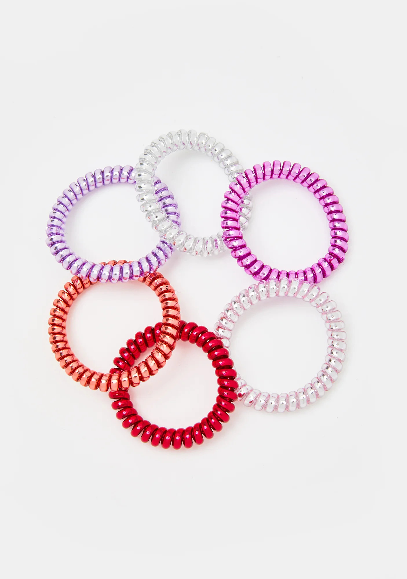 Pastel Posse Spiral Hair Ties - Image 2
