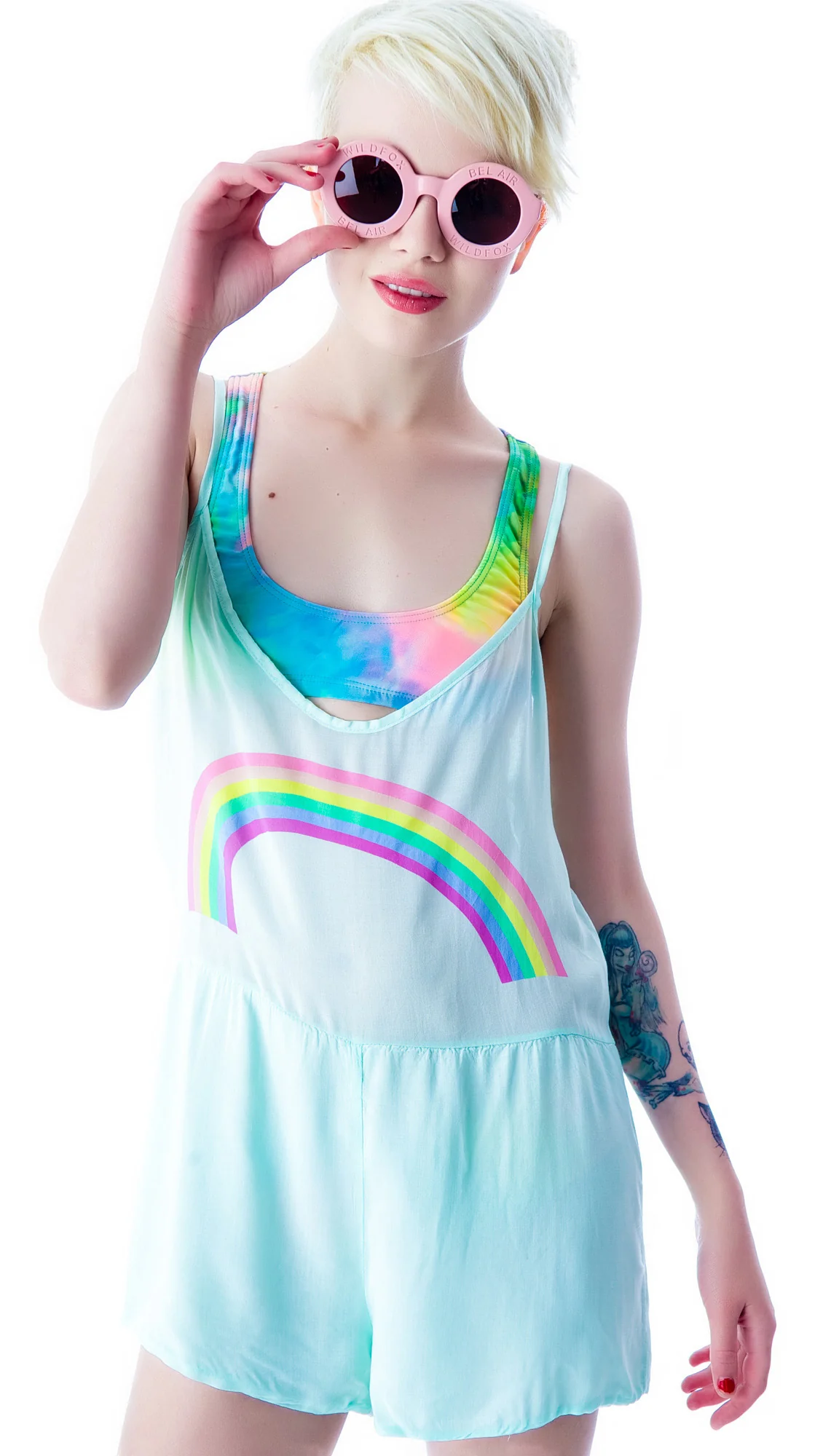 Pastel Rainbow Rio Romper - Image 4