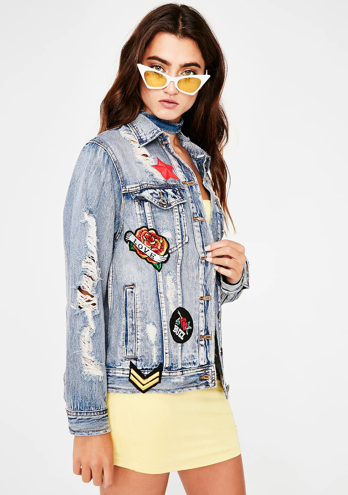 Patch Kid Denim Jacket - Image 3