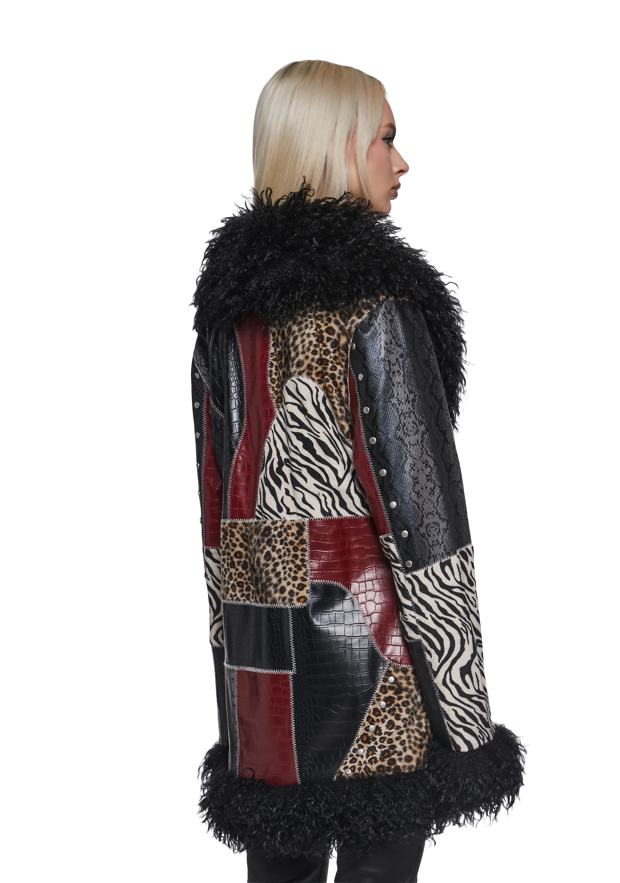 Savage Ways Patchwork Coat - Image 4