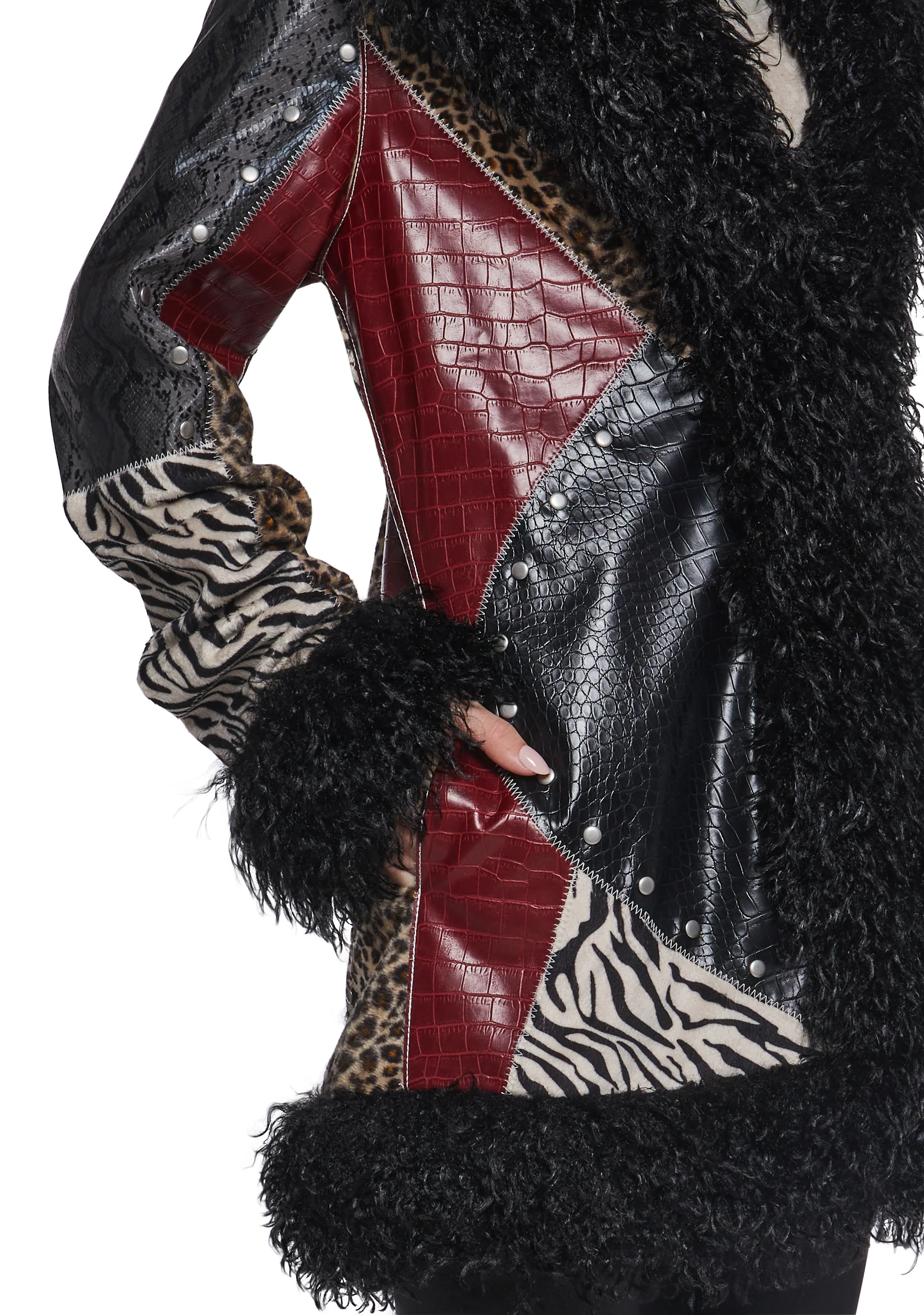Savage Ways Patchwork Coat - Image 5