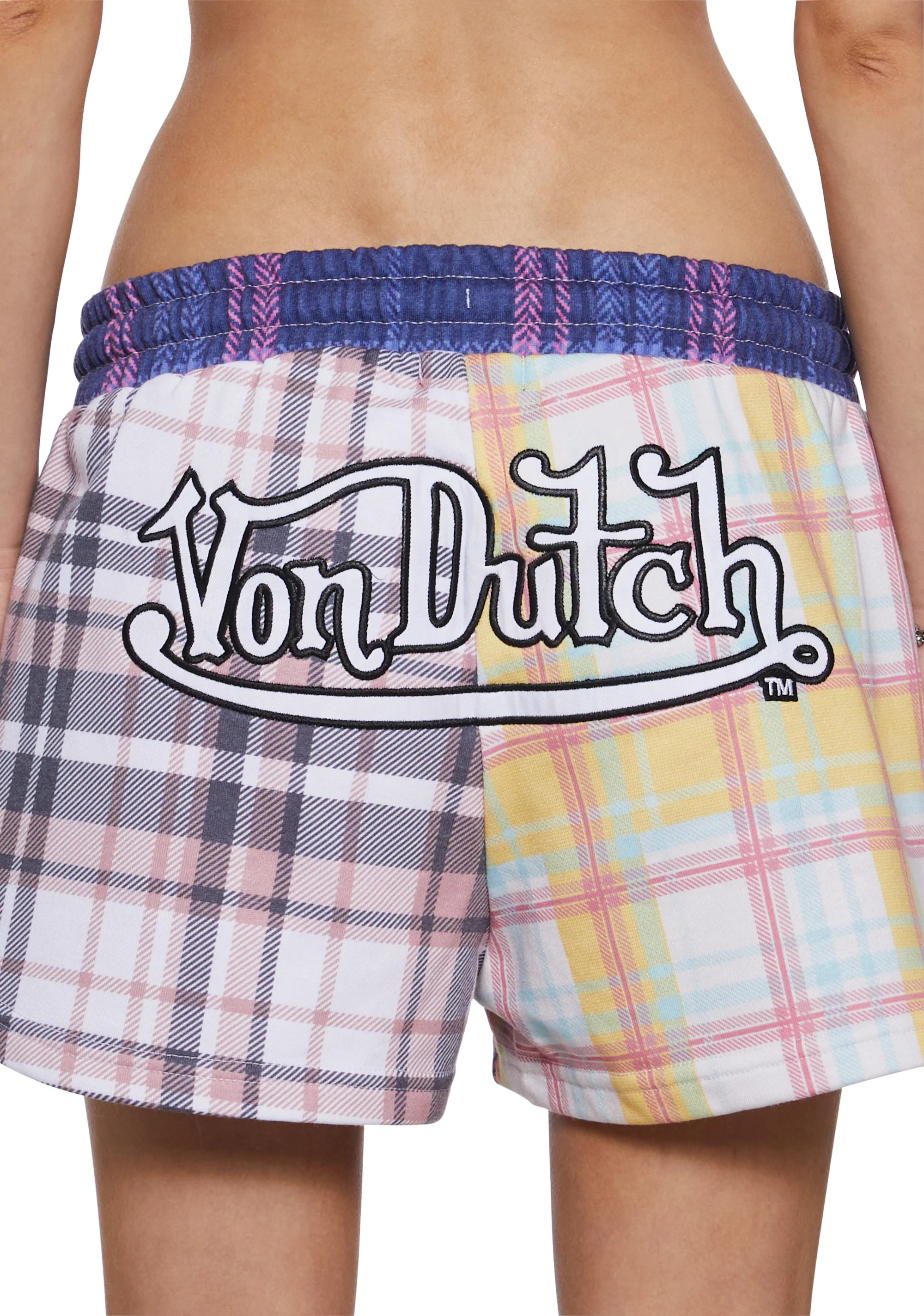 Patchwork Graphic Lounge Shorts - Image 7