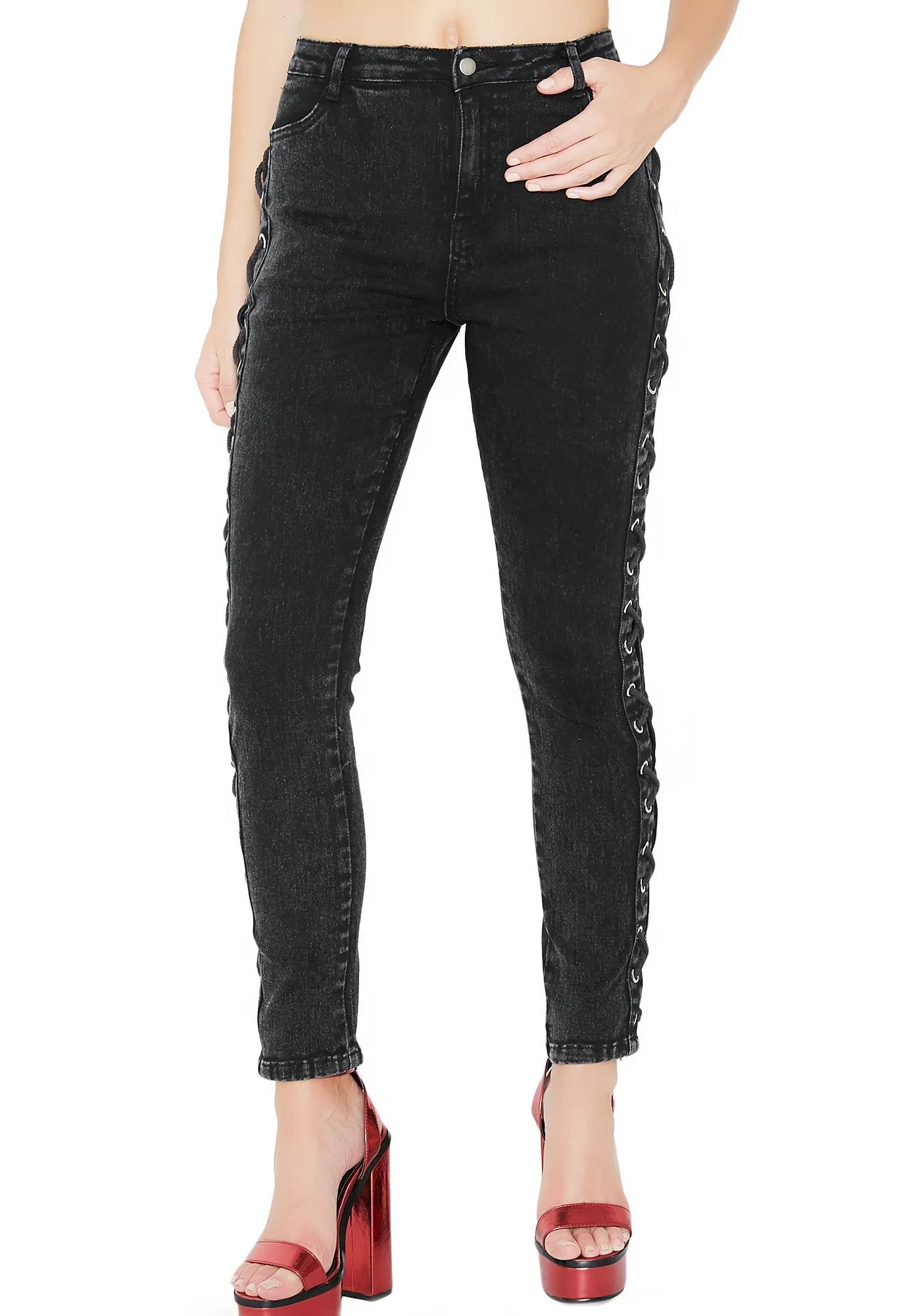 Payback Time Lace-Up Jeans - Image 3
