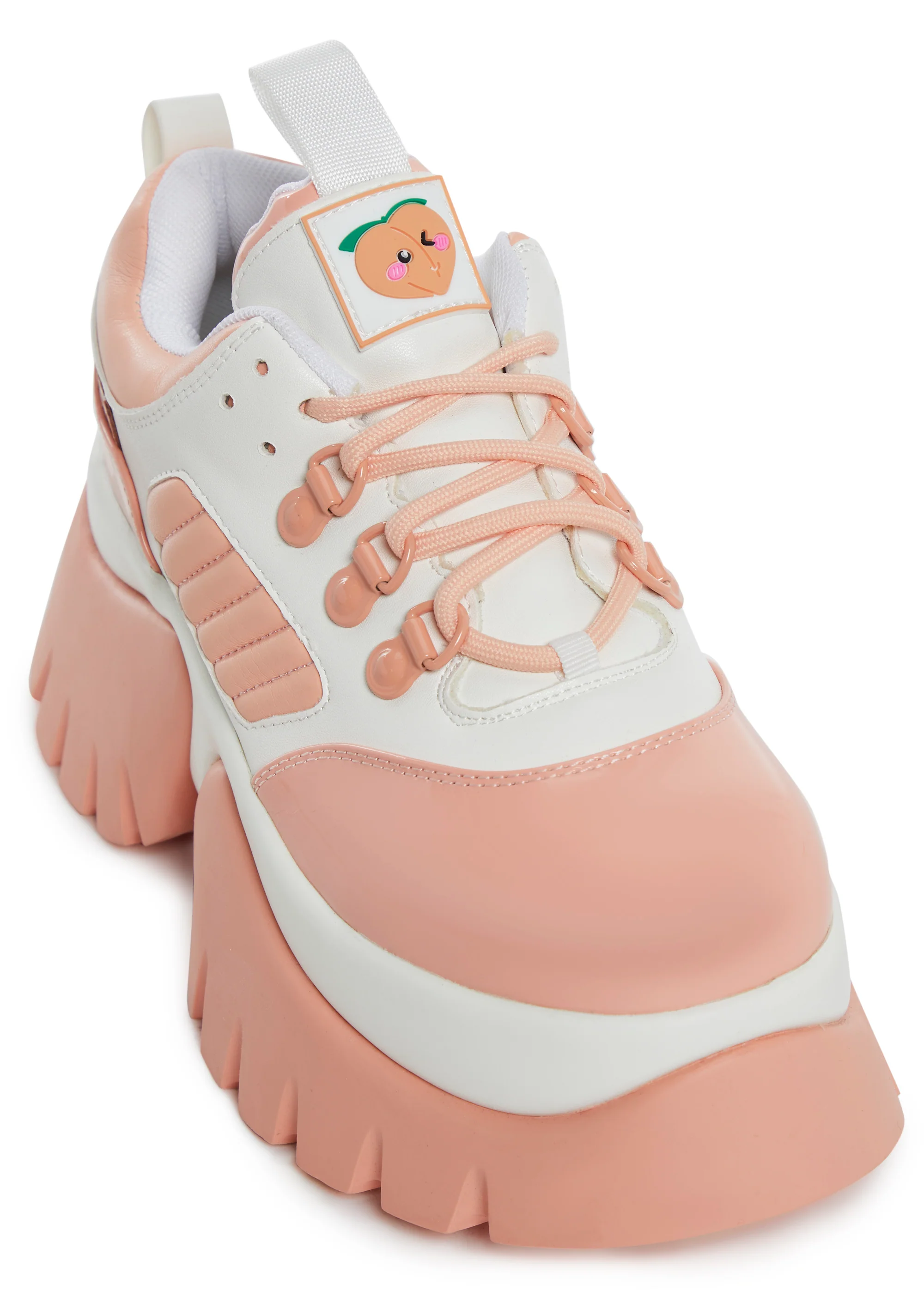 Peach Iced Tea Platform Sneakers - Image 2