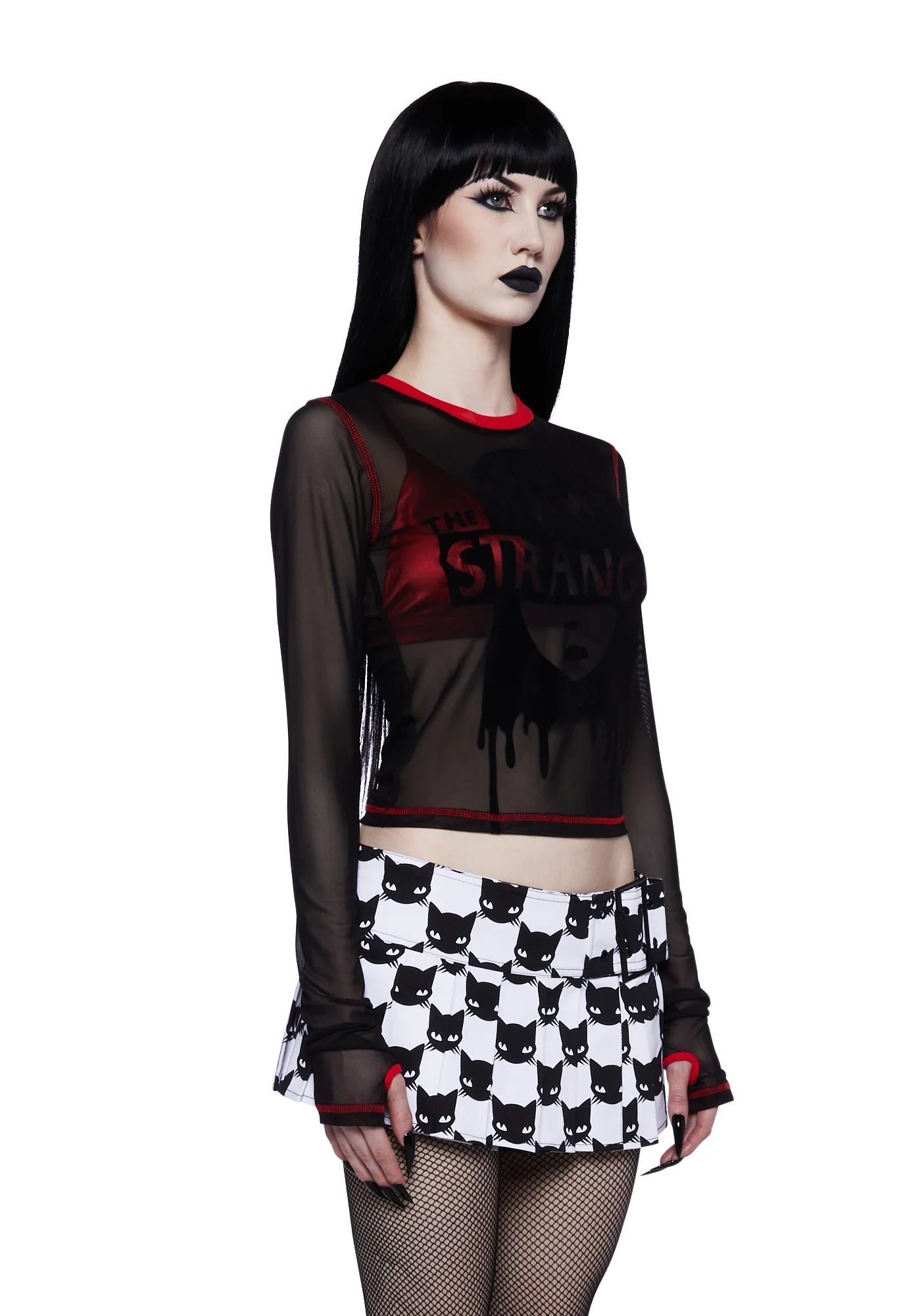 Peculiar Girl Mesh Top - Image 3