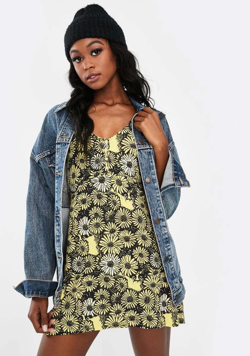 Pedal Floral Mini Dress - Image 2