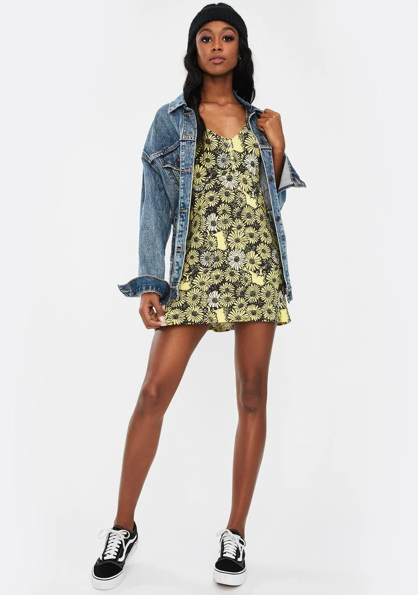 Pedal Floral Mini Dress - Image 3