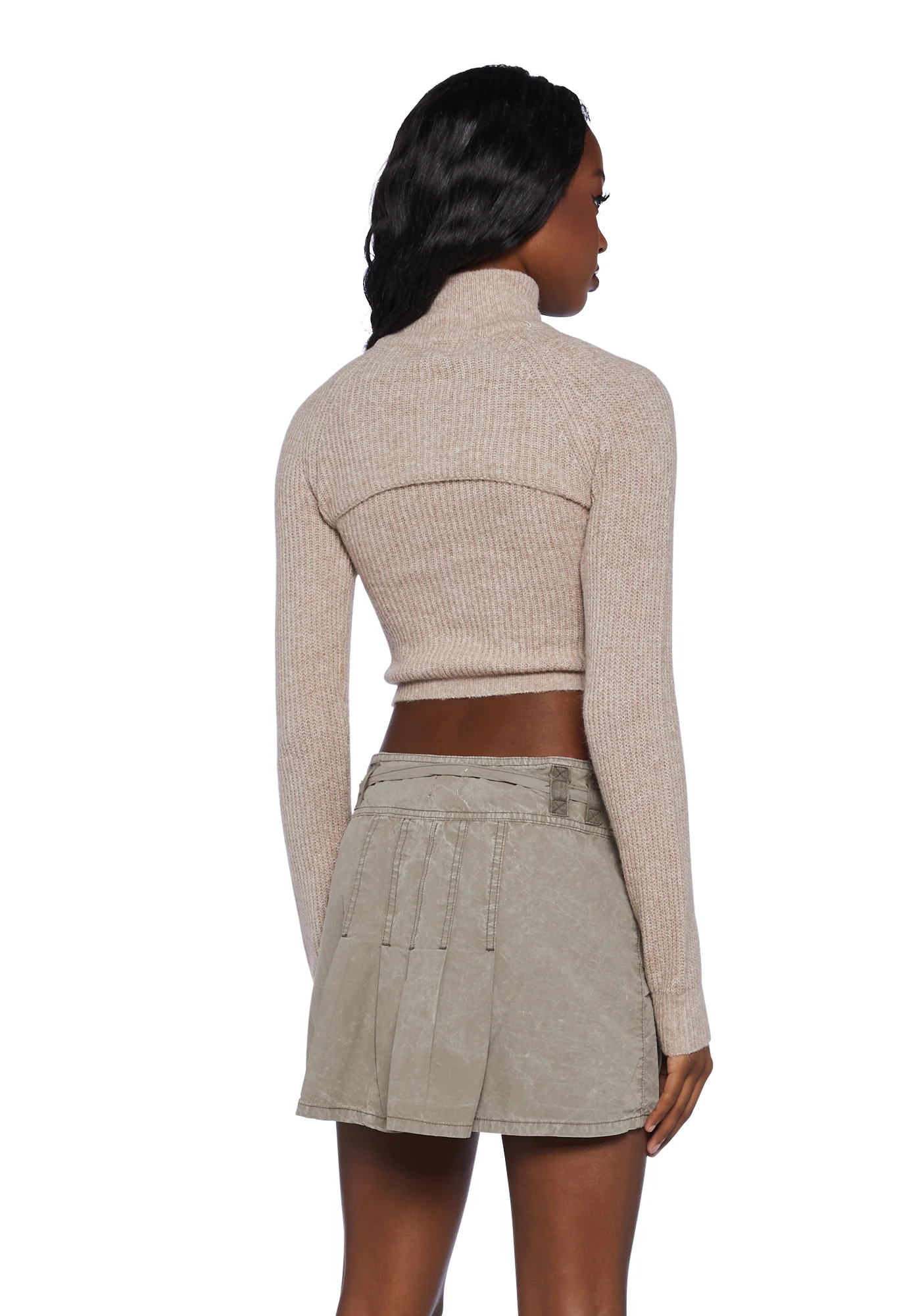 Peekaboo Cut Out Crop Sweater - Image 4