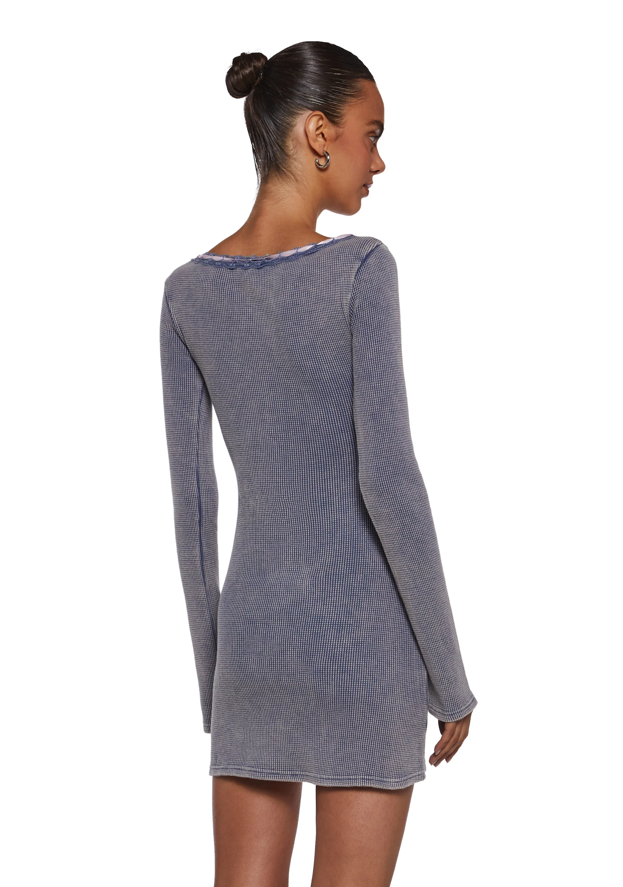 Pen Pals Thermal Mini Dress - Image 4