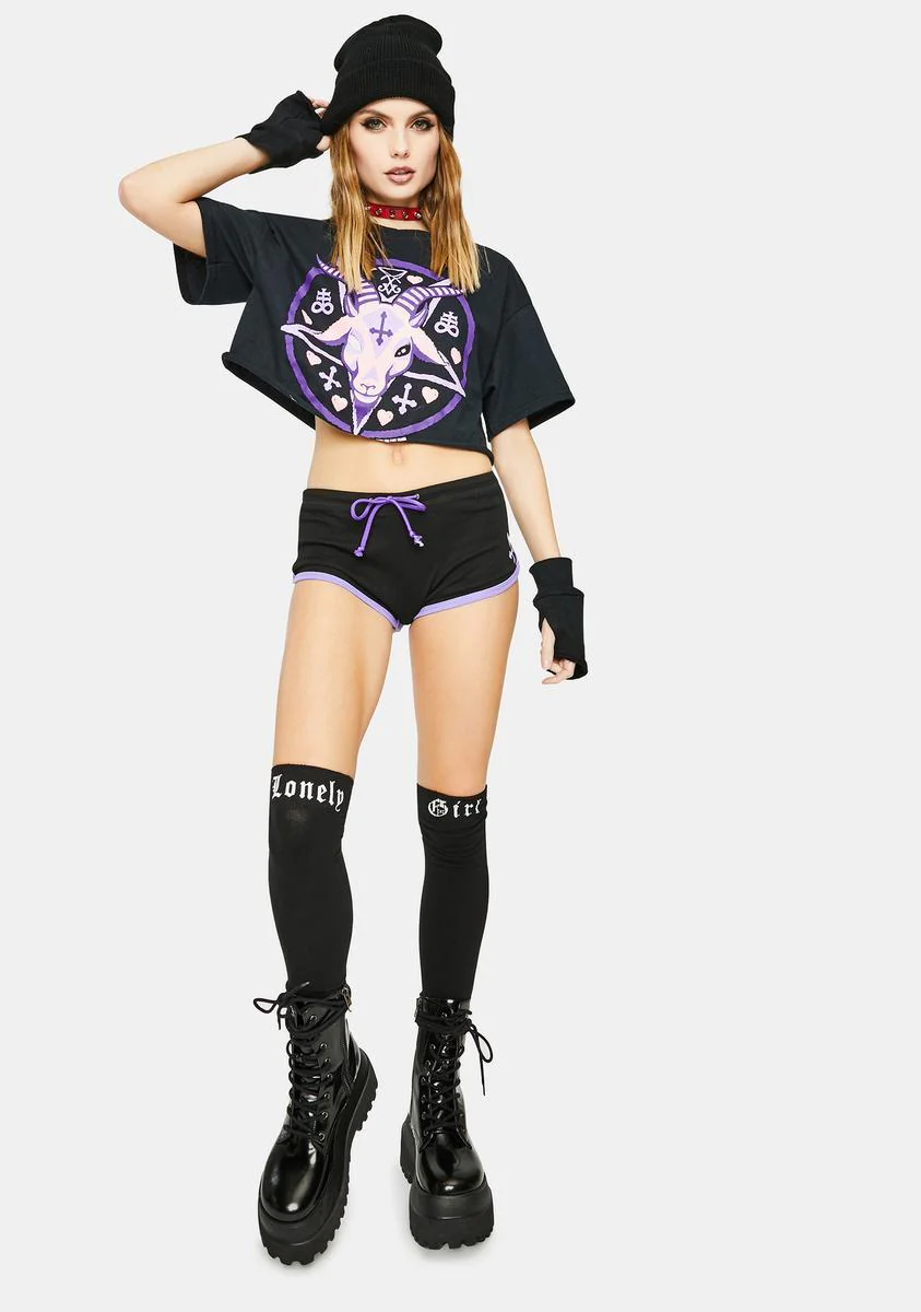 Pentagram Goat Head Shorts - Image 3