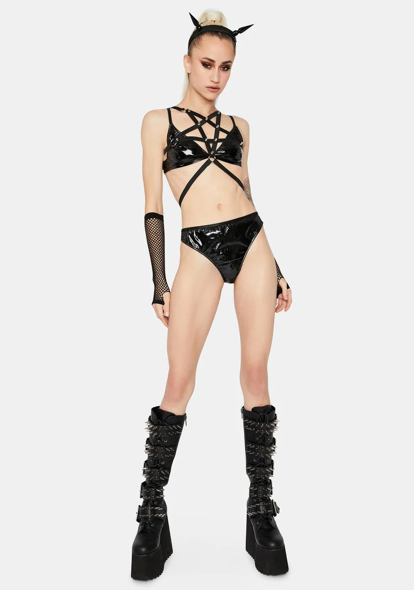 Pentagram Power Spiked Harness - Image 3