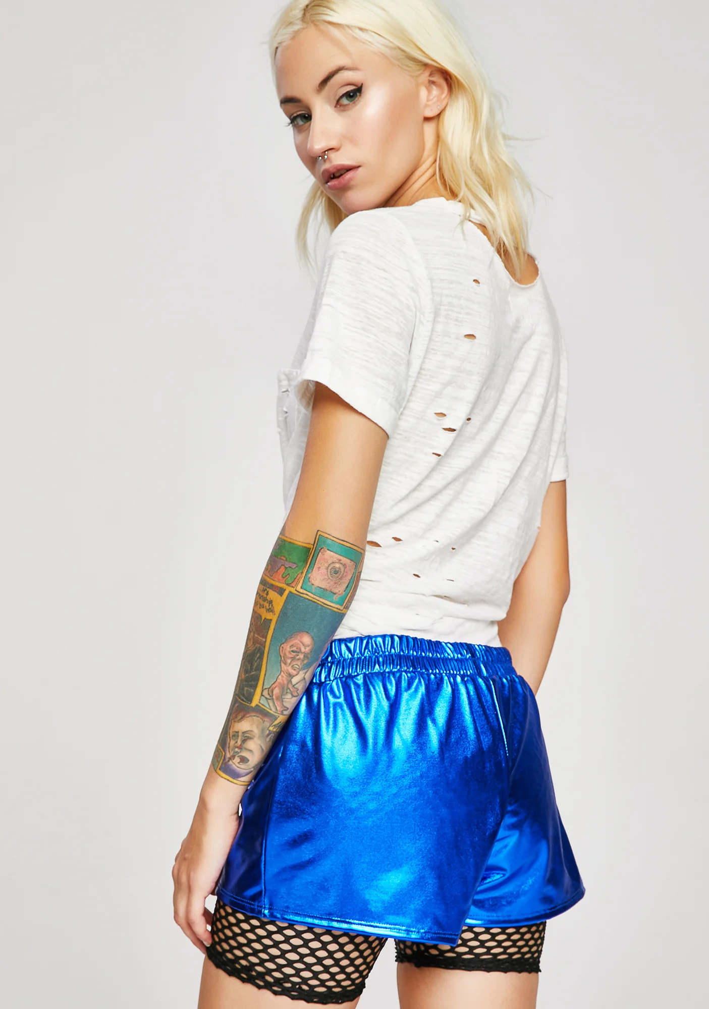 Perfect Catch Metallic Shorts - Image 4