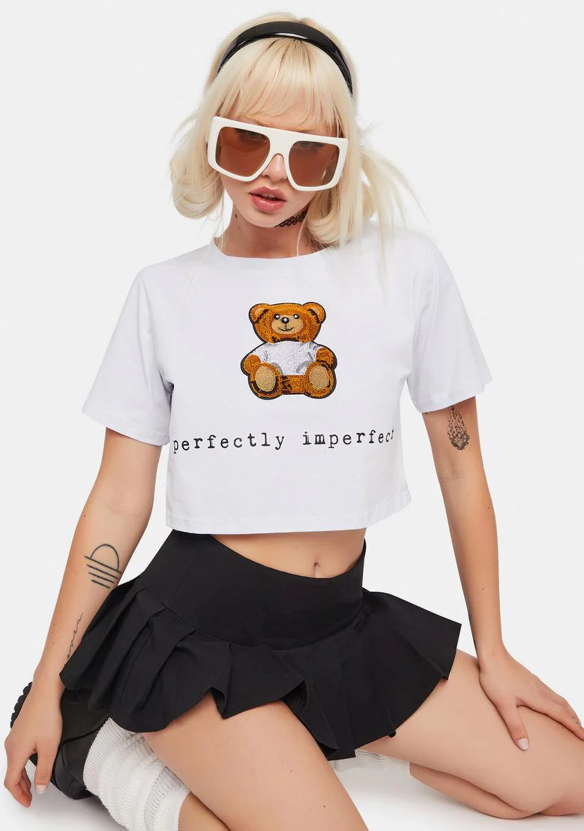 Perfectly Imperfect Teddy Crop Top - Image 2
