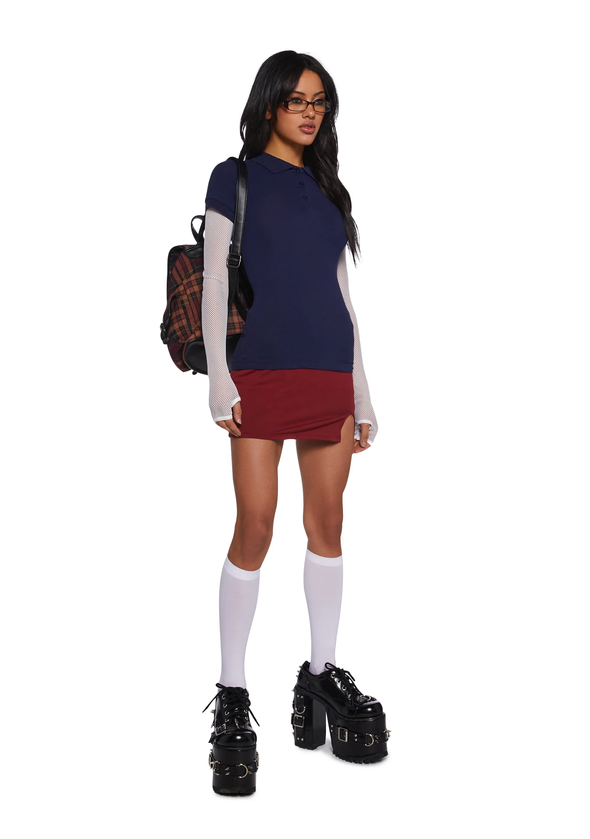 Perfectly Preppy Short Sleeve Top - Blue - Image 2
