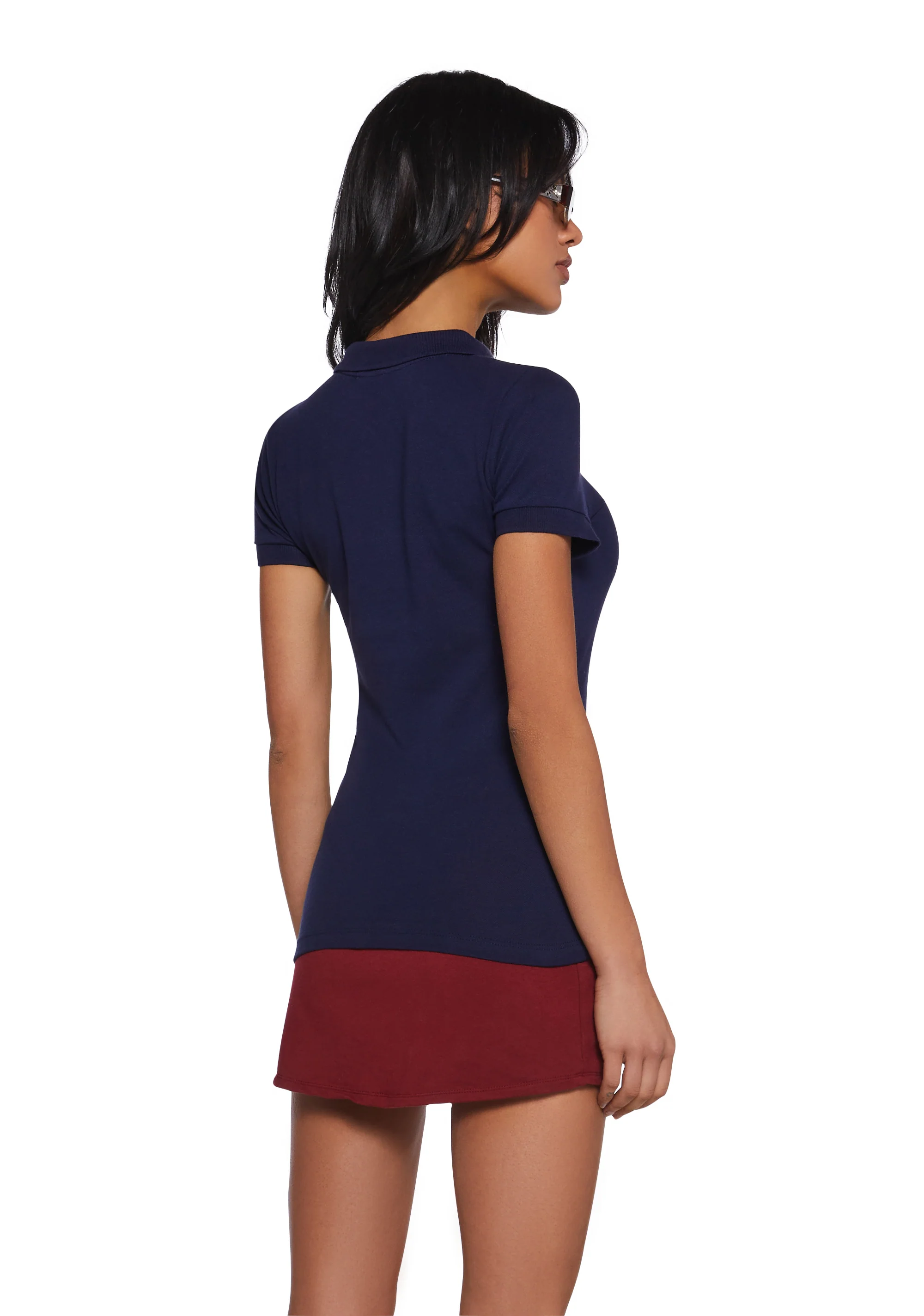 Perfectly Preppy Short Sleeve Top - Blue - Image 4