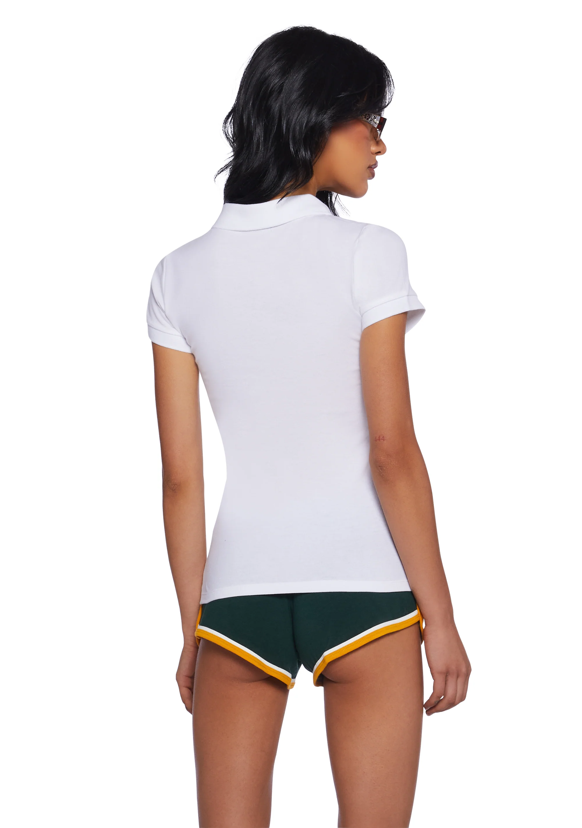 Perfectly Preppy Short Sleeve Top - White - Image 4