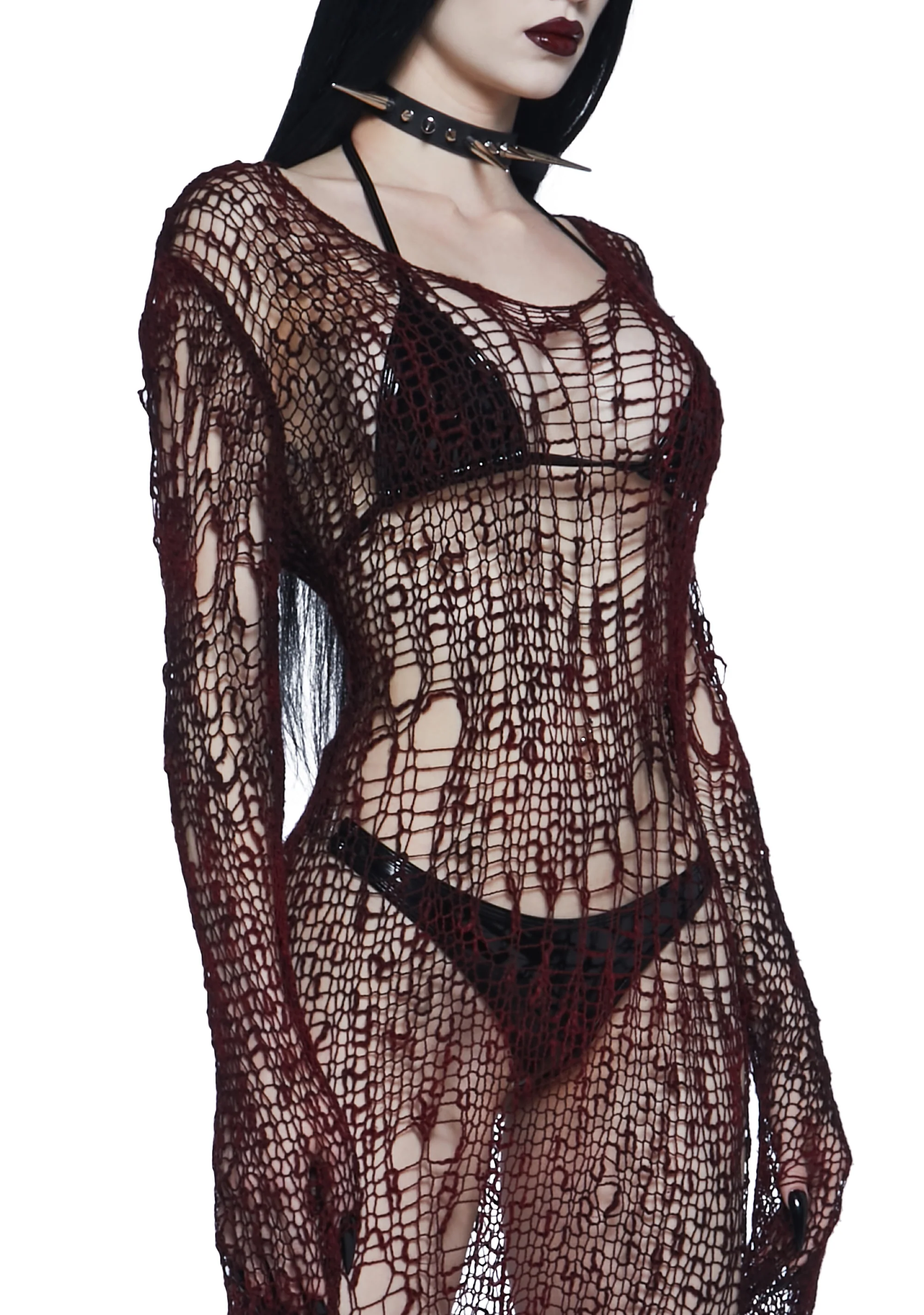 Perpetual Dusk Maxi Knit Dress - Image 2
