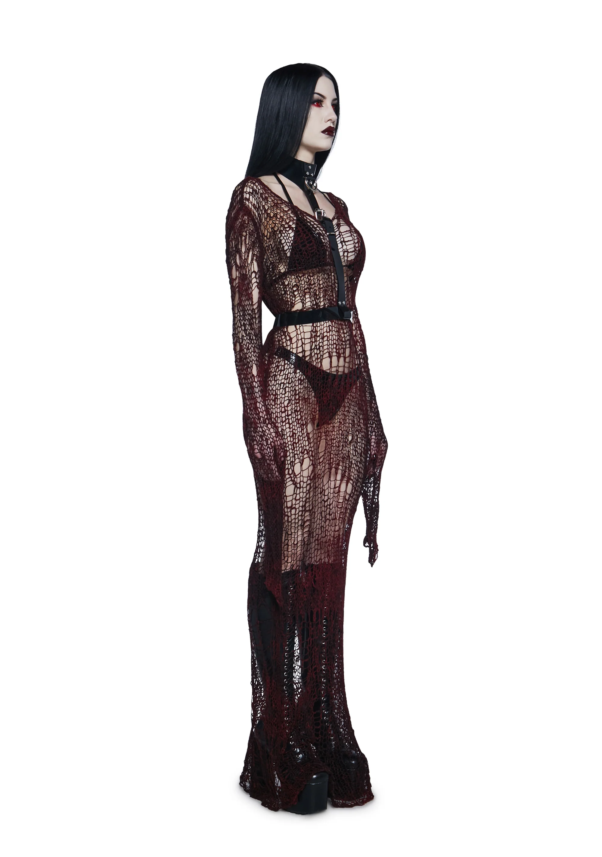 Perpetual Dusk Maxi Knit Dress - Image 3