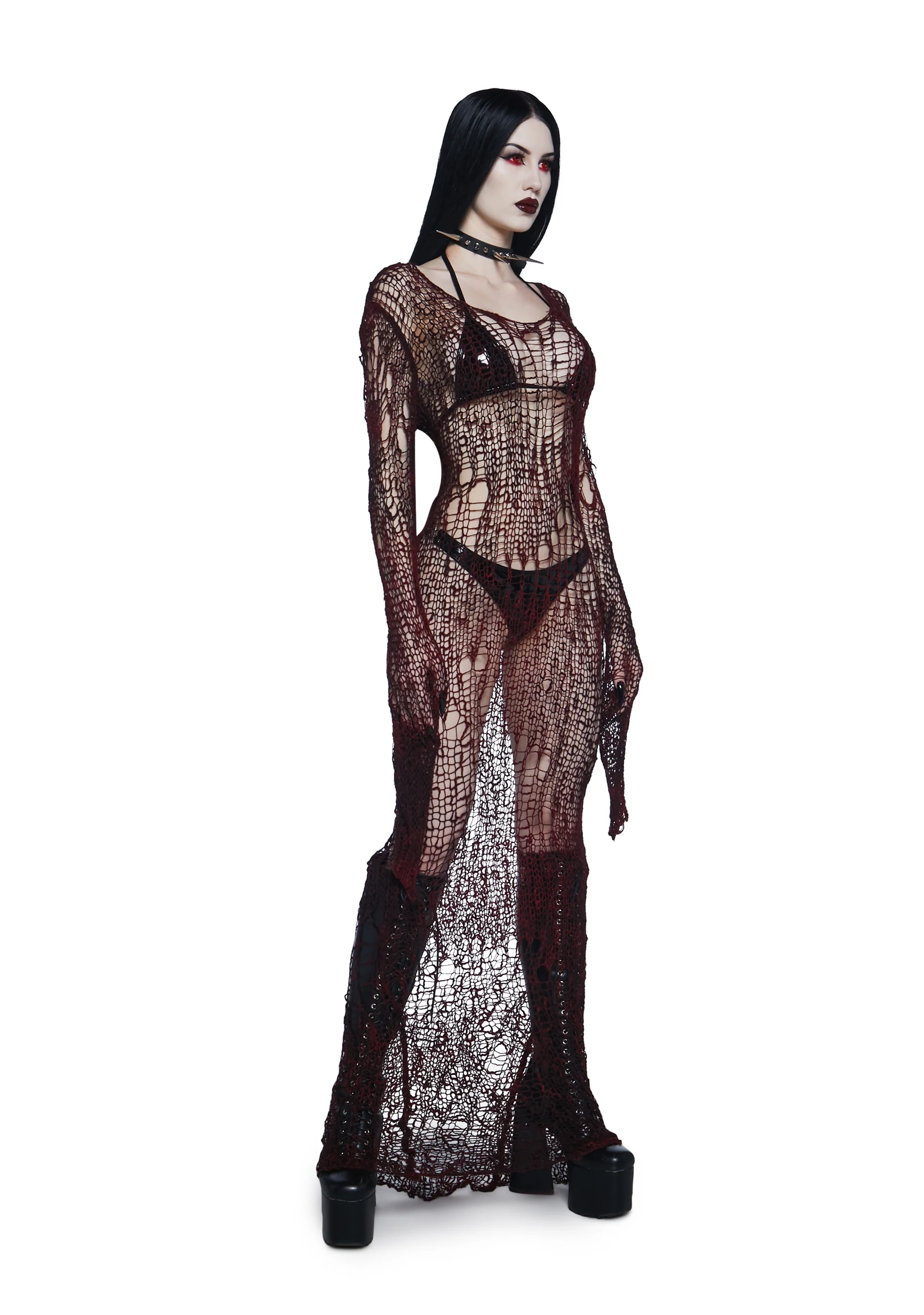 Perpetual Dusk Maxi Knit Dress - Image 5