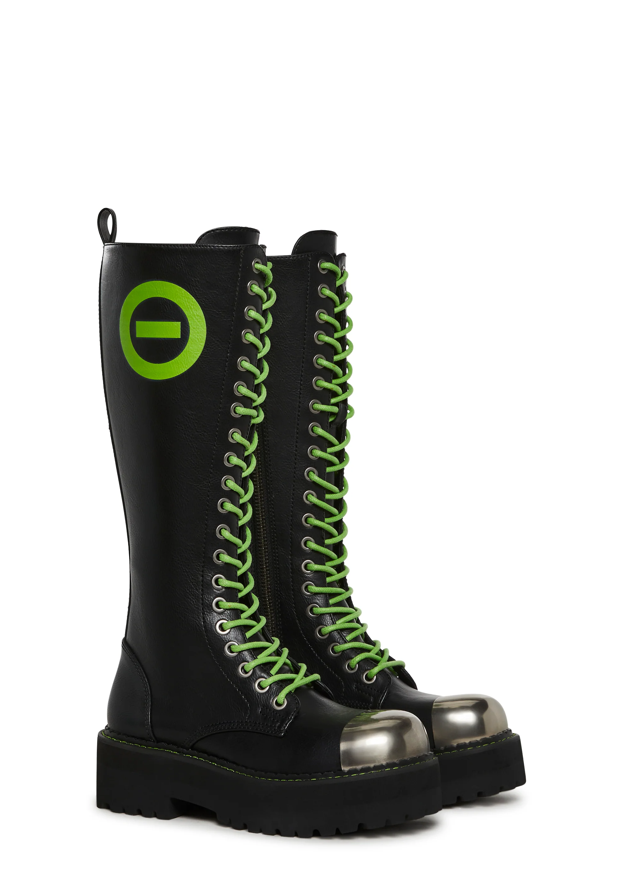 Type O Negative Steel Toe Lifted Combat Boots - Image 3