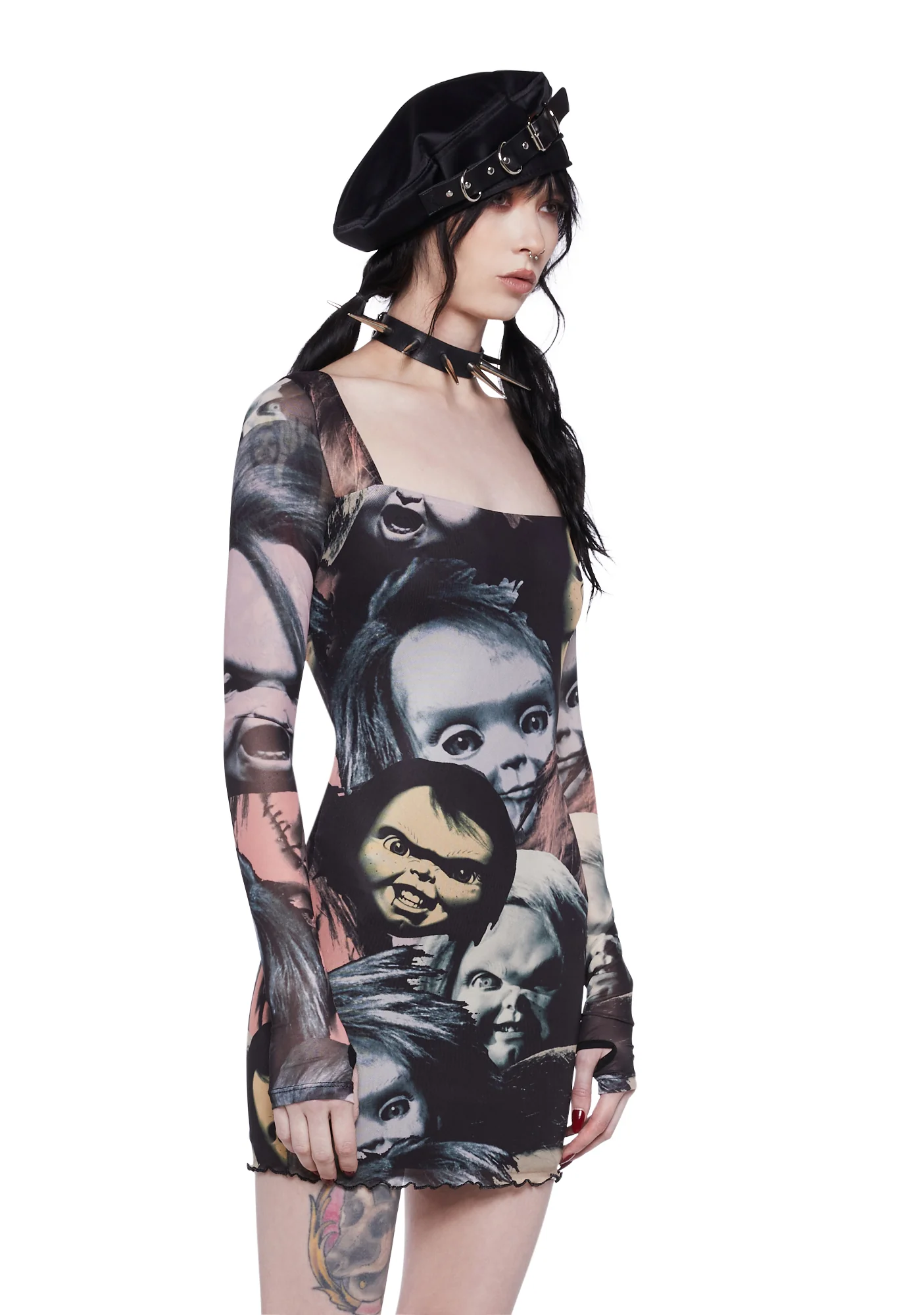 Petrified Night Mini Dress - Image 3