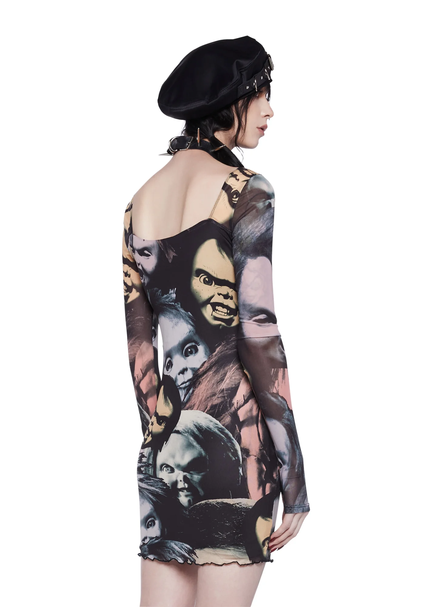 Petrified Night Mini Dress - Image 4