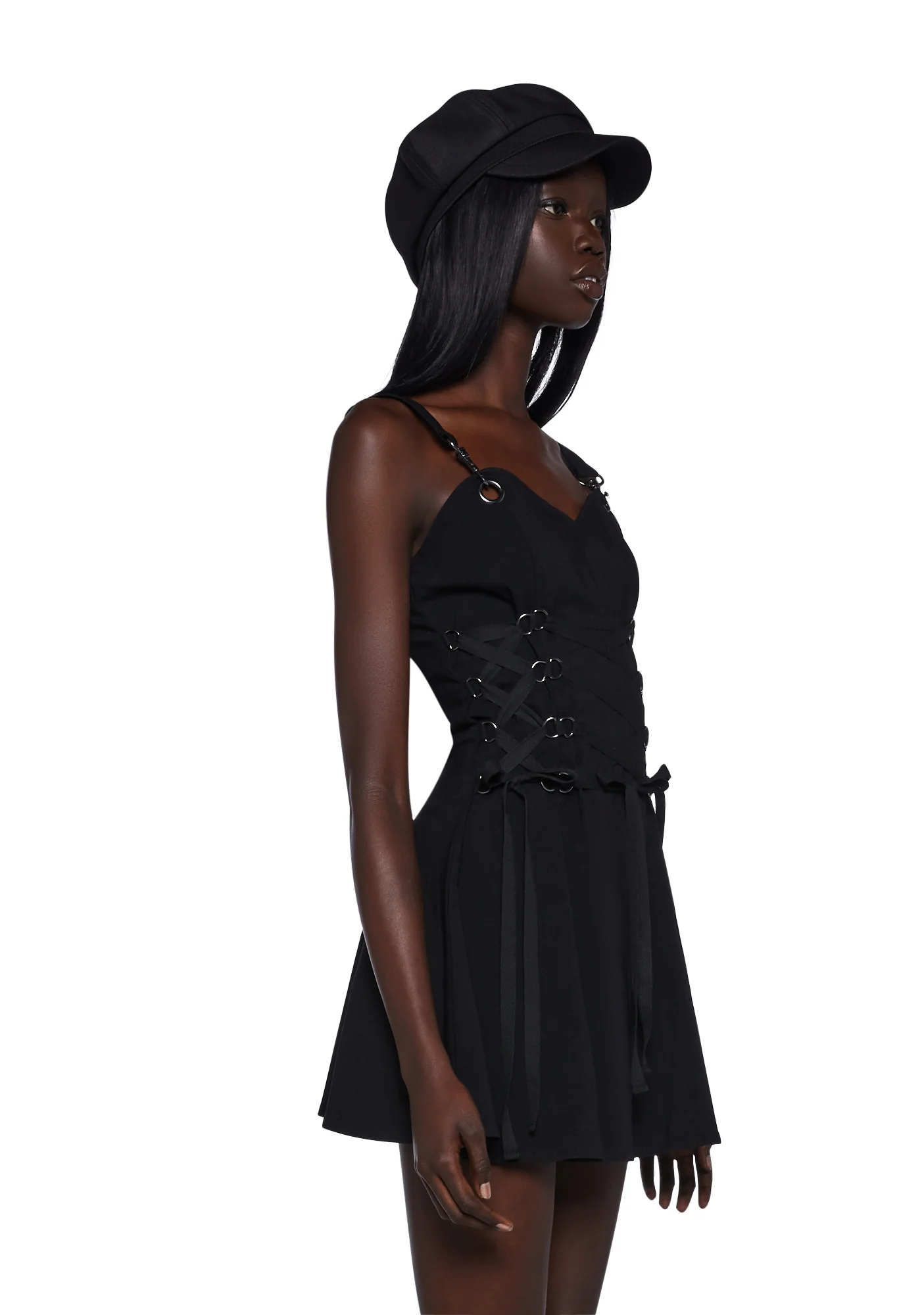 Photo Op Lace-Up Dress - Image 3